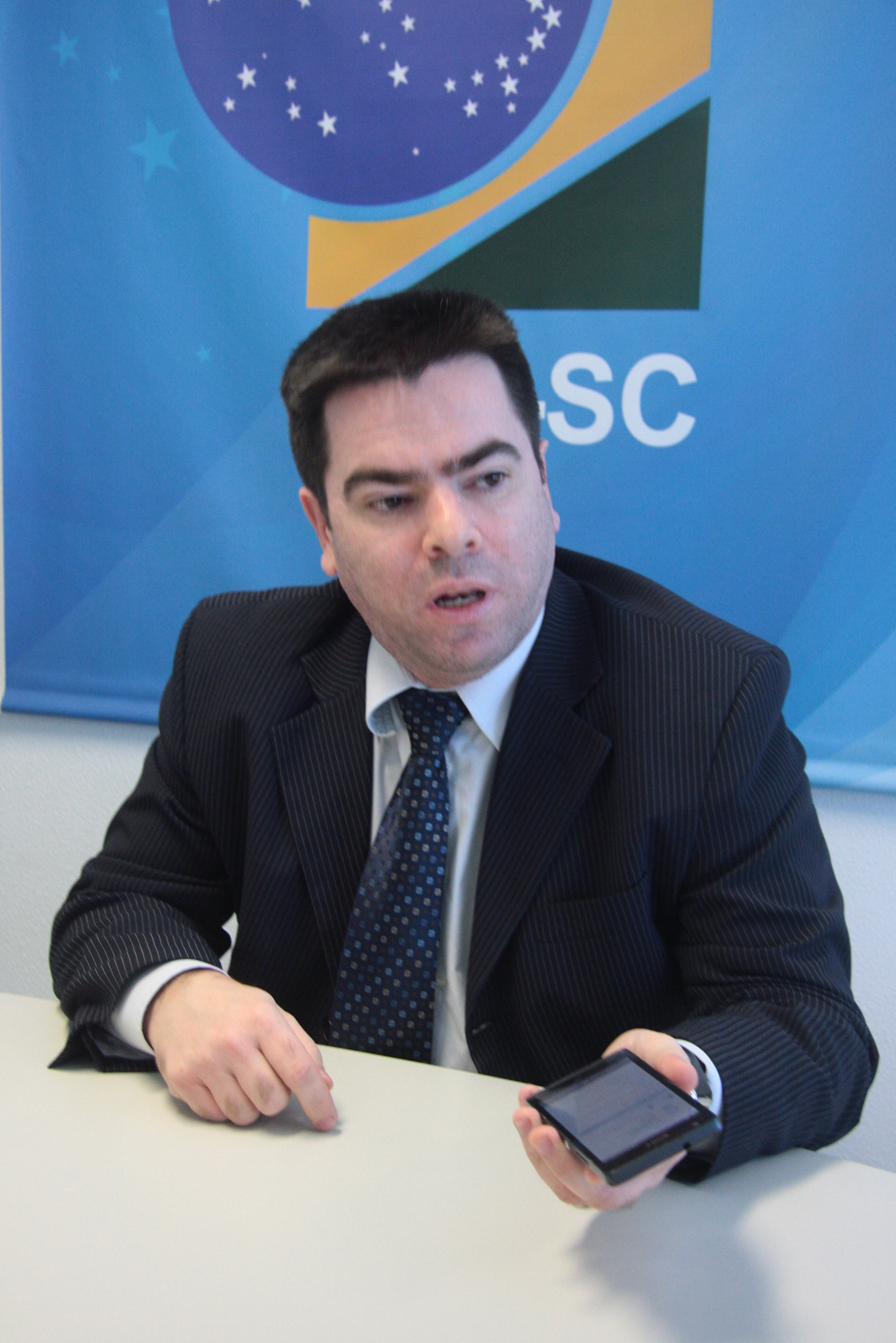 Secretário de tecnologia de Informação, Renato de Avila Pacheco. Aplicativo TSE. Foto: Eduardo Guedes de Oliveira / Agência AL