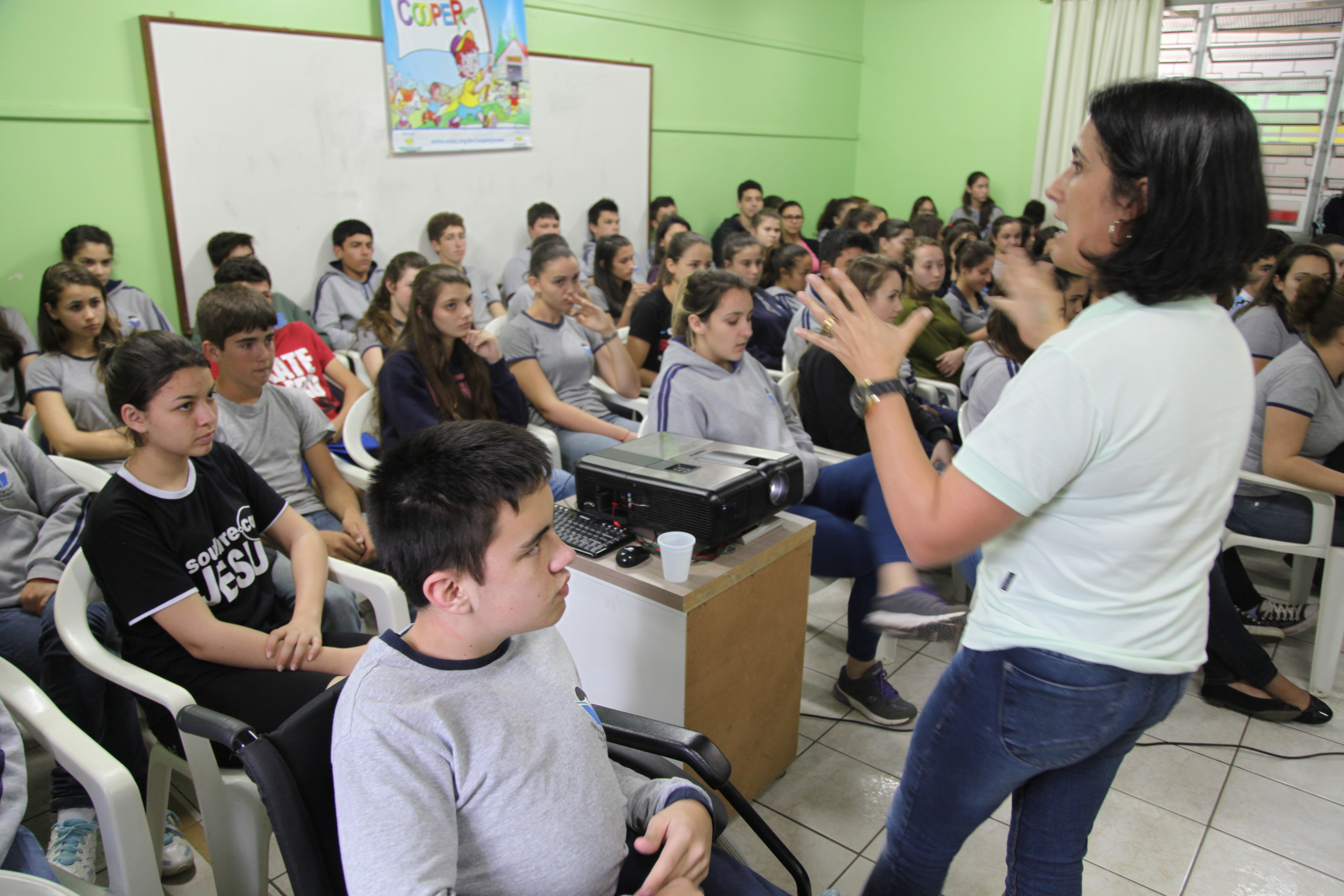 Parlamento Jovem em São João do Sul. Foto: Miriam Zomer/Agência AL
