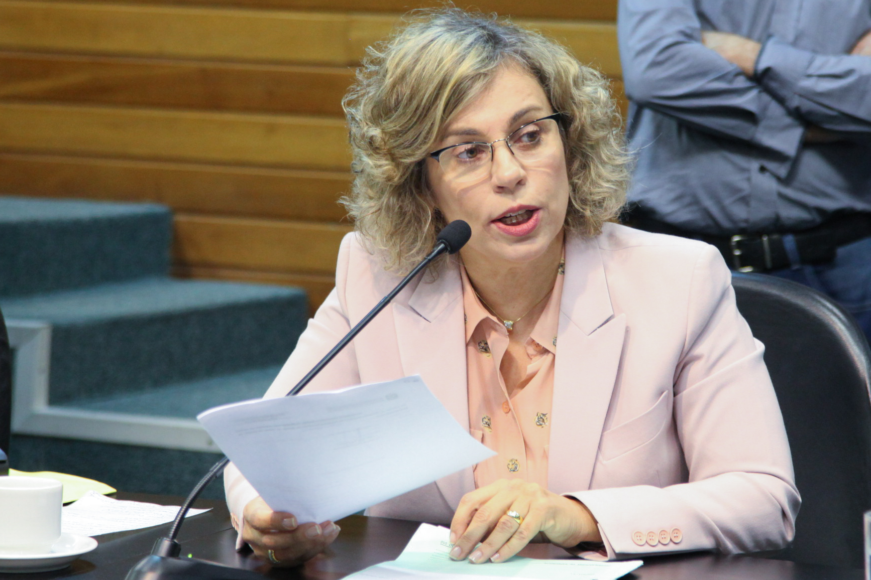 Deputada Ana Paula Lima (PT). Reunião da Comissão de Constituição e Justiça. Votação do Amianto. Foto: Juliana Stadnik / Agência AL