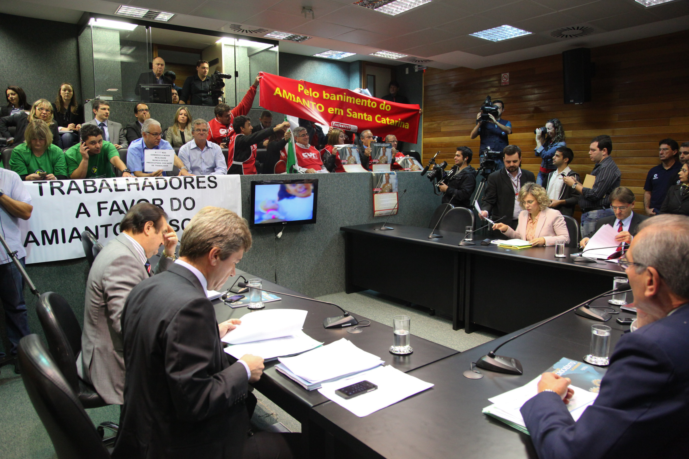 Reunião da Comissão de Constituição e Justiça. Votação do Amianto. Foto: Juliana Stadnik / Agência AL
