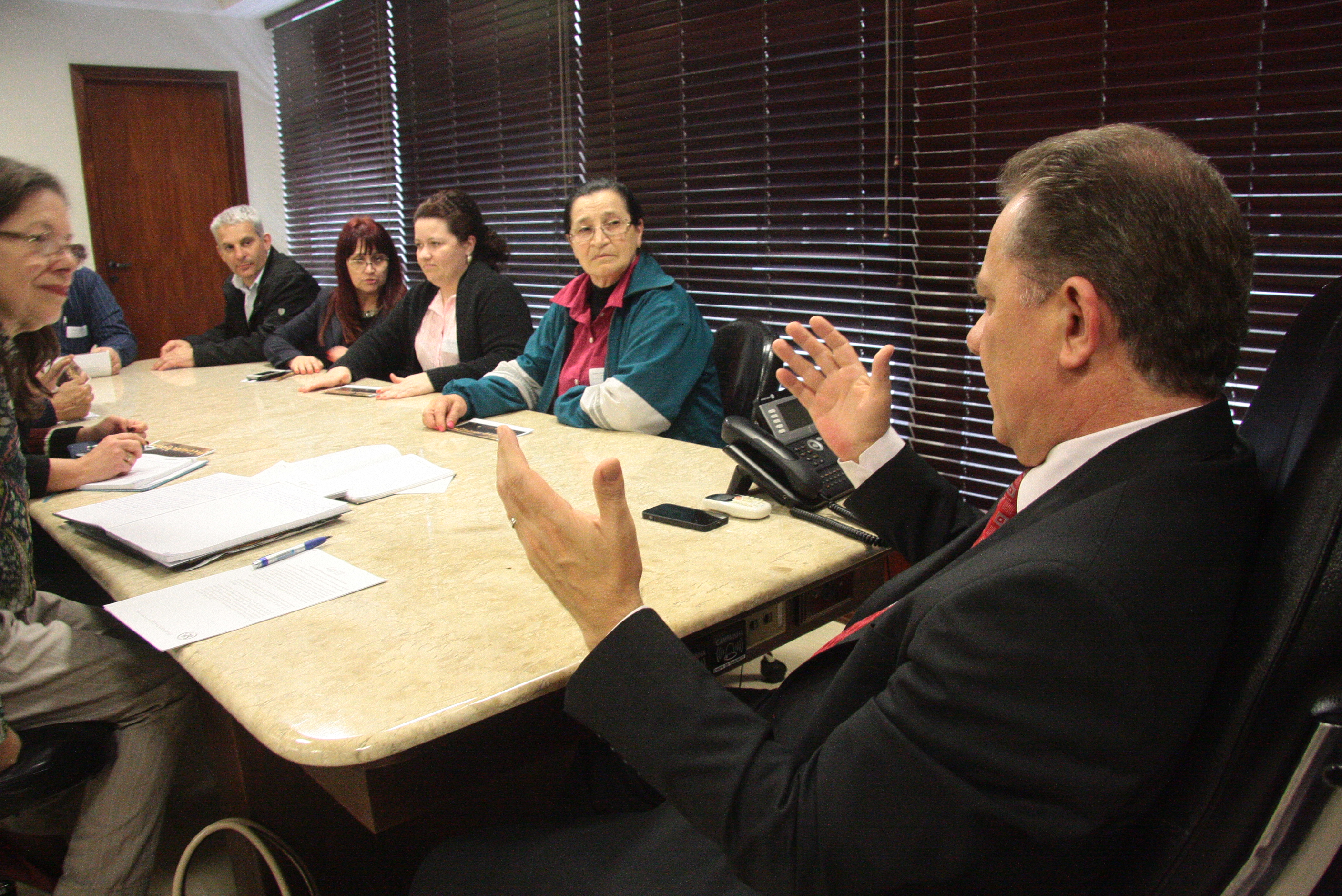 Conselho Estadual de Saúde reúne-se com o Presidente da Alesc Deputado Joares Ponticelli. Foto: Eduardo Guedes de Oliveira / Agência AL