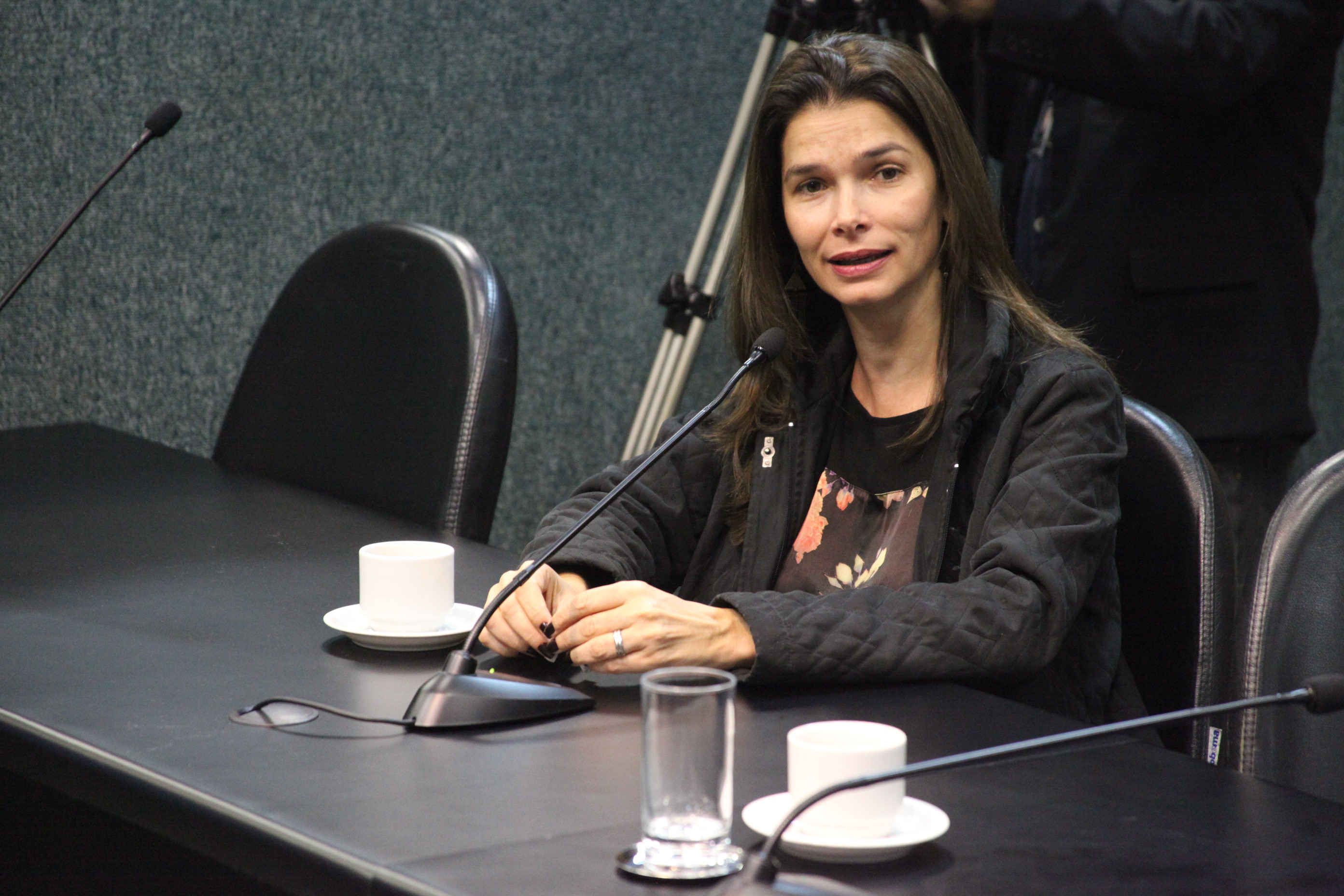 Deputada Angela Albino (PCdoB). Reunião da Comissão de Finanças e Tributação. Foto: Fábio Queiroz / Agência AL