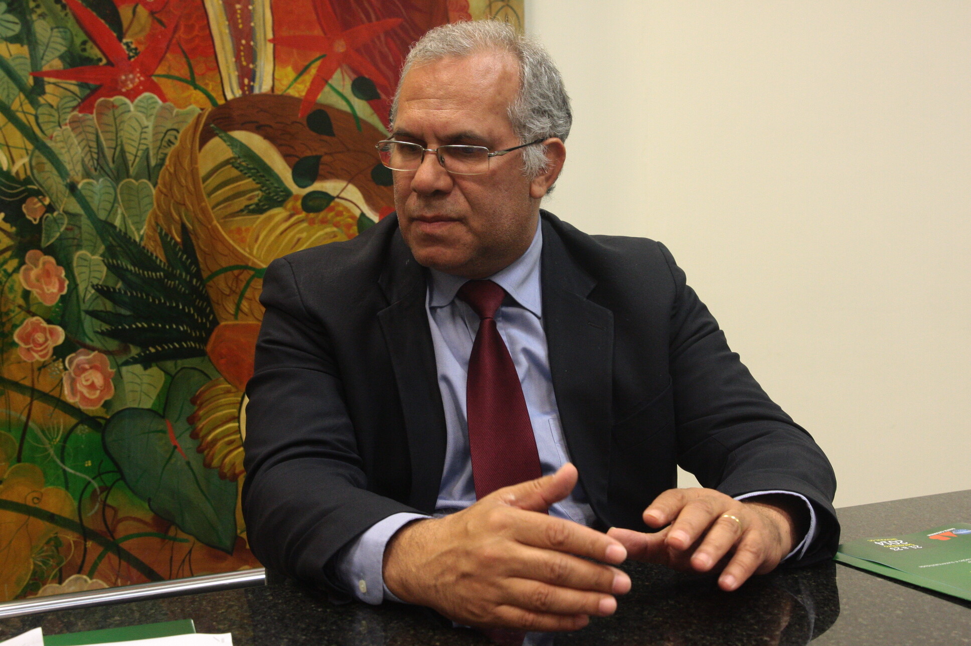 Coordenador da conferência, Marcus Antônio Luz da Silva. FOTO: Eduardo Guedes de Oliveira/Agência AL