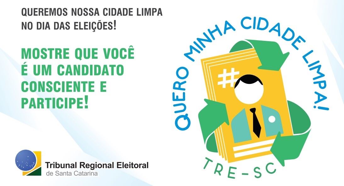 Material que sobrar da campanha pode ser entregue à Justiça Eleitoral