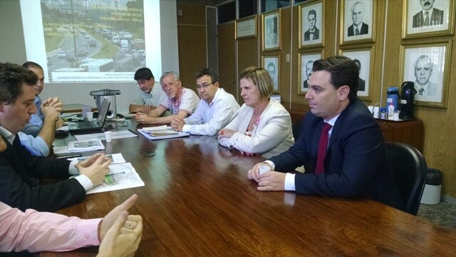 Projeto básico foi apresentado pelo Dnit aos prefeitos de Florianópolis e São José. FOTO: Maria Helena Pereira/Dnit