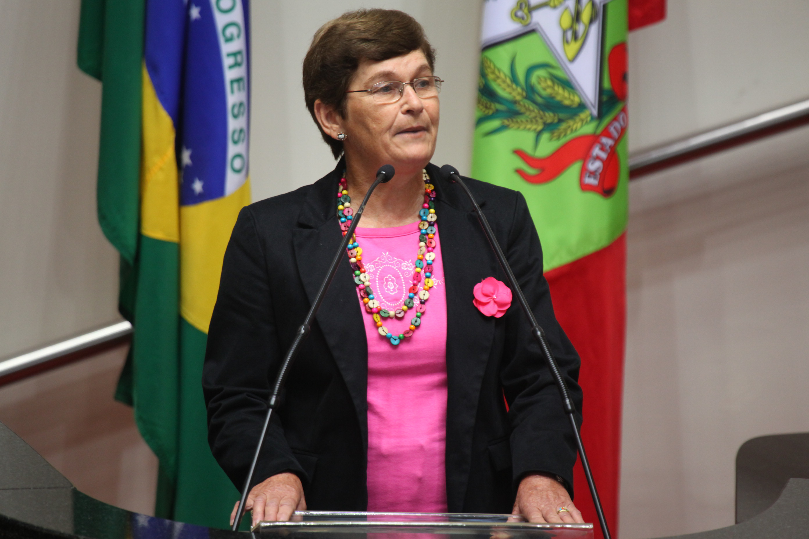 Sessão Ordinária - Adélia Maria Schmitz - Presidente do CONSEA - Foto: Juliana Stadnik / Agência AL