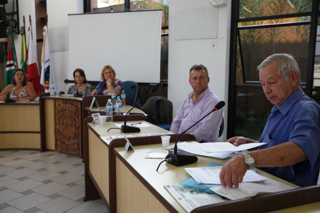 Ebrahim Gonçalves ex- proprietário rural presta depoimento à Comissão da Verdade em Papanduva SC  Foto Carlos Kilian/Agência AL