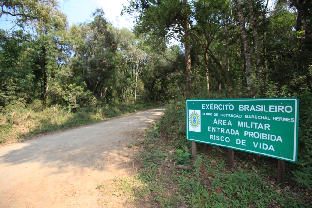 Entrada do Campo de Instrução do Exercito em Papanduva Comissão da Verdade  Foto Carlos Kilian/Agencia AL