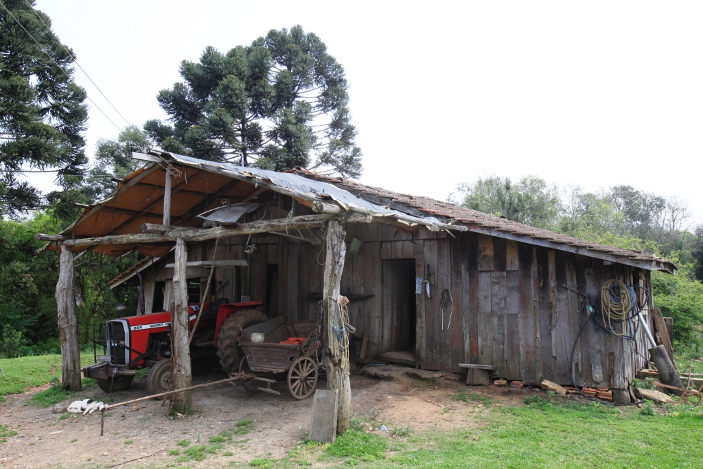 Imóvel da propriedade rural de  Ervino de Lima  em Papanduva SC   Foto Carlos Kilian/Agência AL