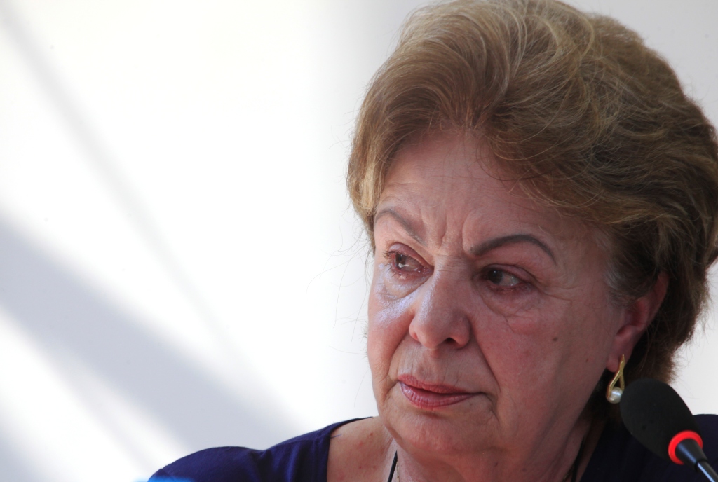 Maria da Glória Vojciechovski  ex- proprietária rural presta depoimento na Audiência Pública da Comissão da Verdade em Papanduva SC  Foto Carlos Kilian/Agência AL