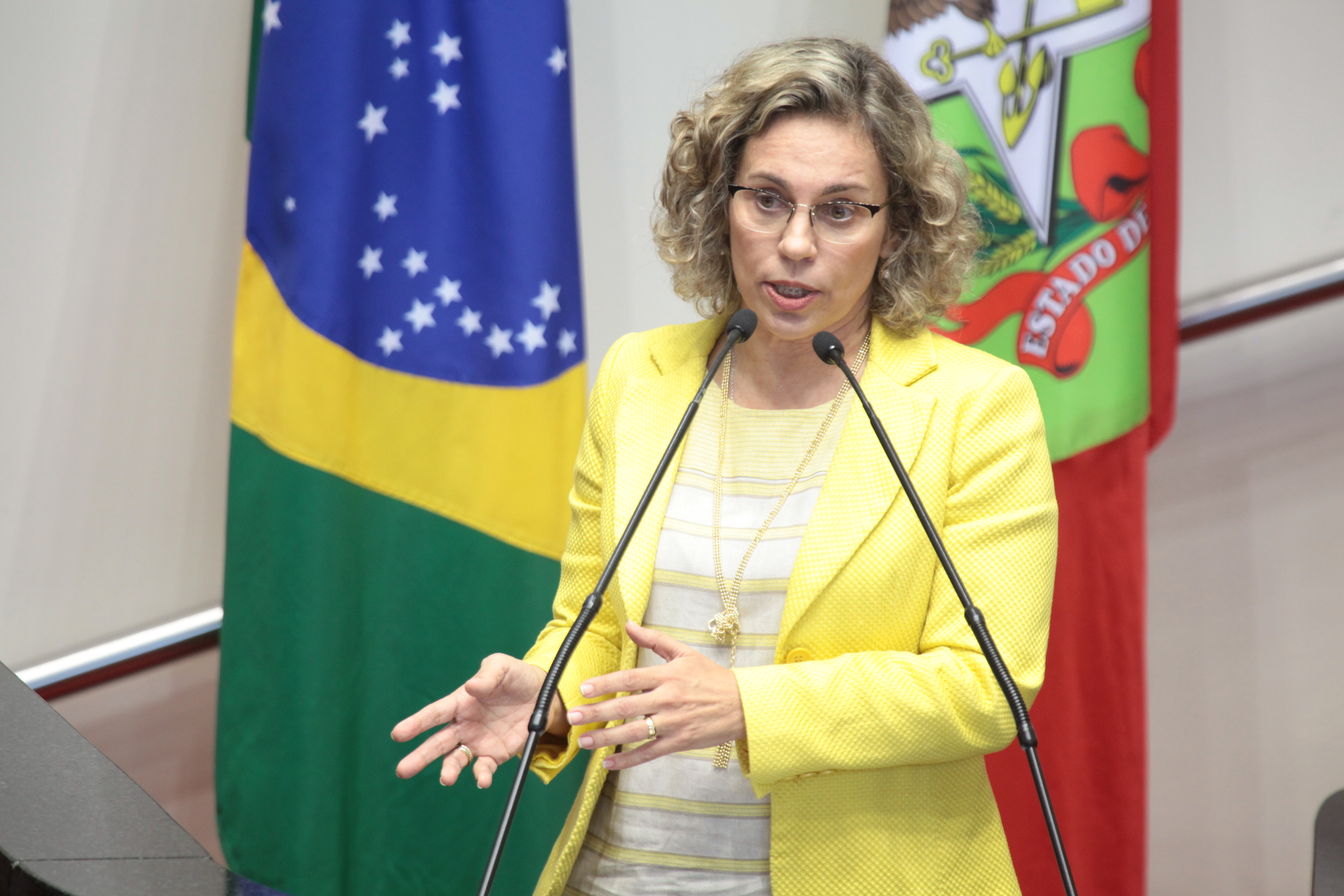 Deputada Ana Paula Lima (PT)  - Sessão Ordinária - Plenário Osni Regis. Foto: Miriam Zomer/Agência AL
