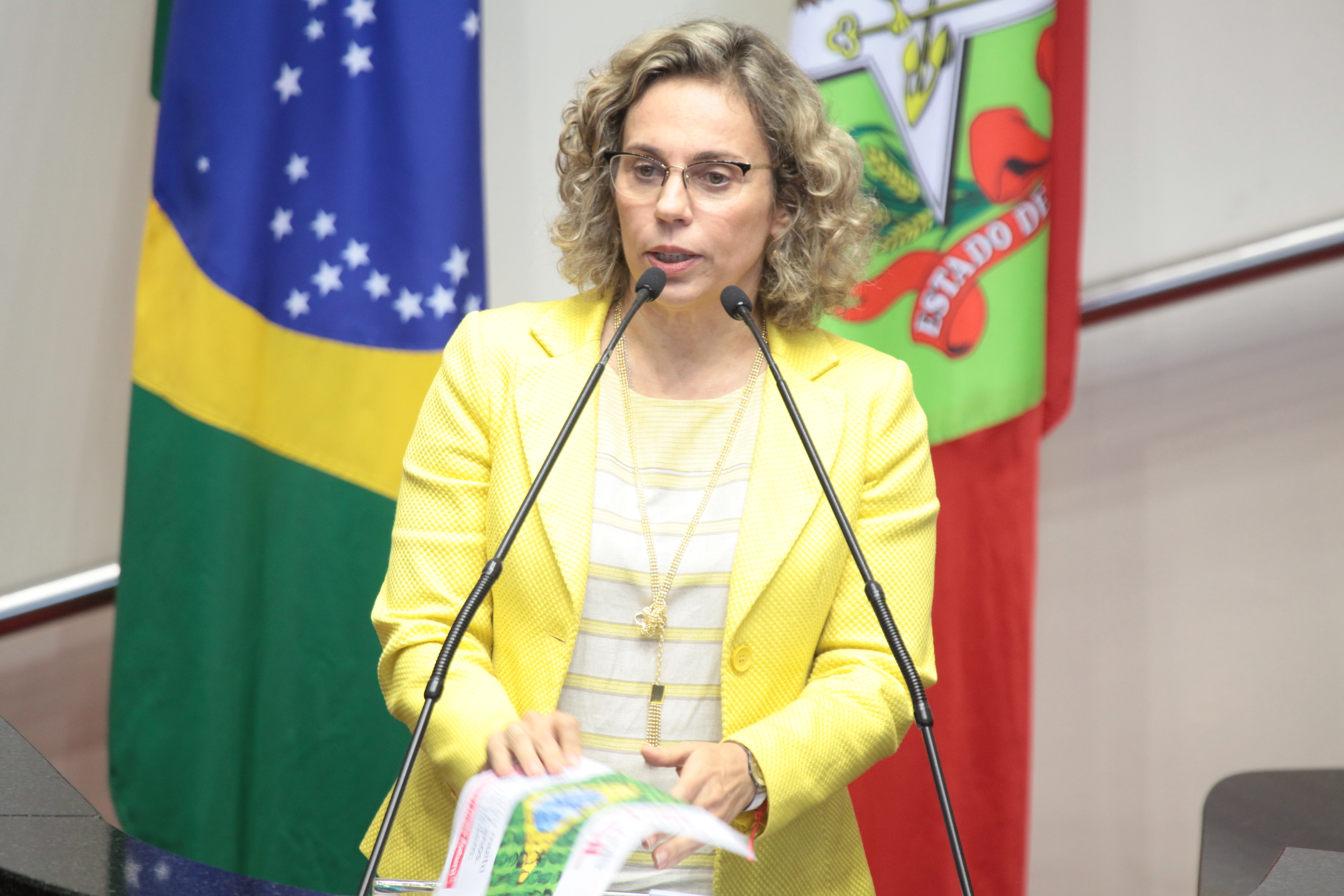 Deputada Ana Paula Lima (PT)  - Sessão Ordinária - Plenário Osni Regis. Foto: Miriam Zomer/Agência AL