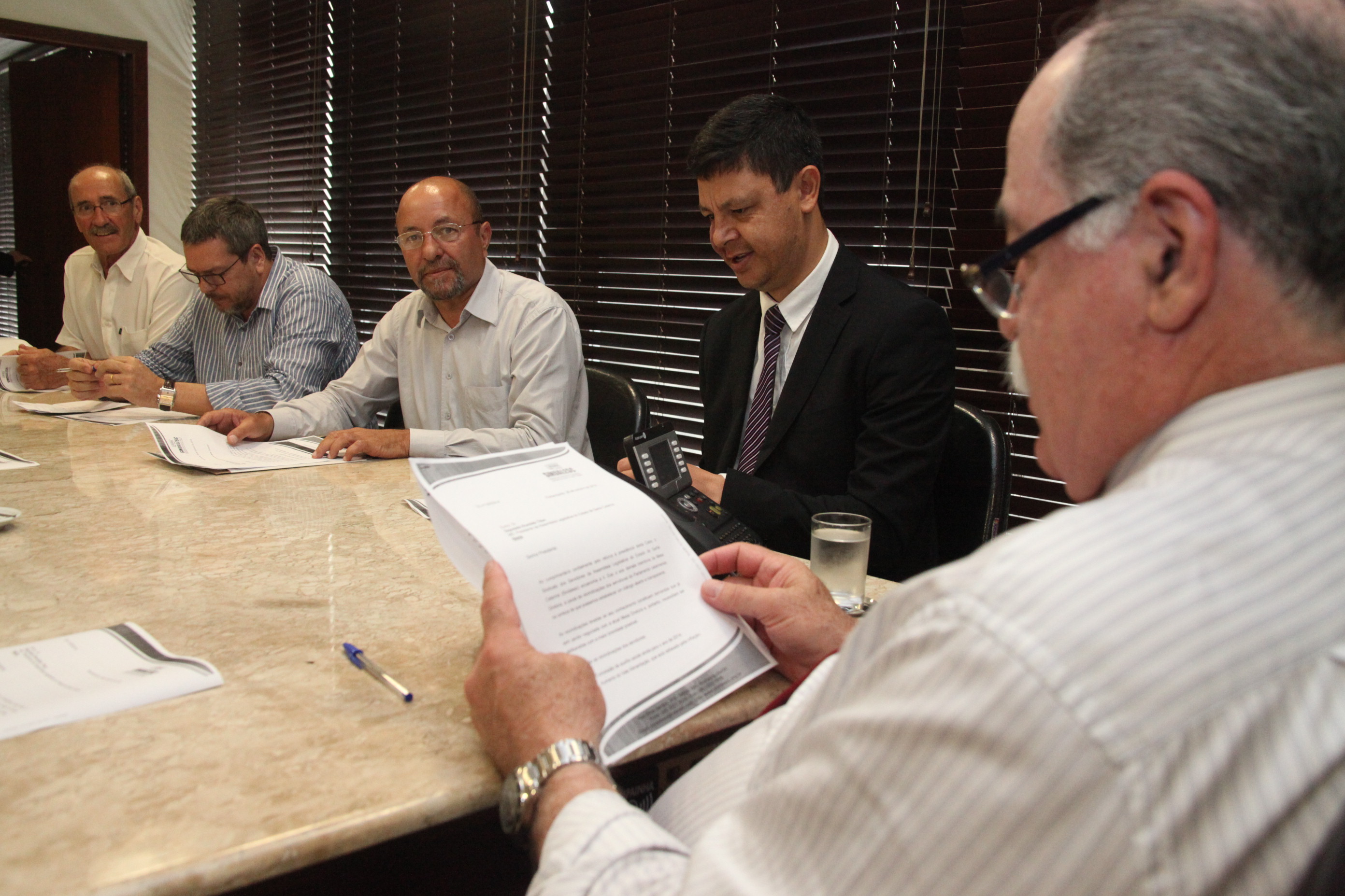 Sindalesc reúne-se com Presidente da Alesc. Foto: Fábio Queiroz / Agência AL