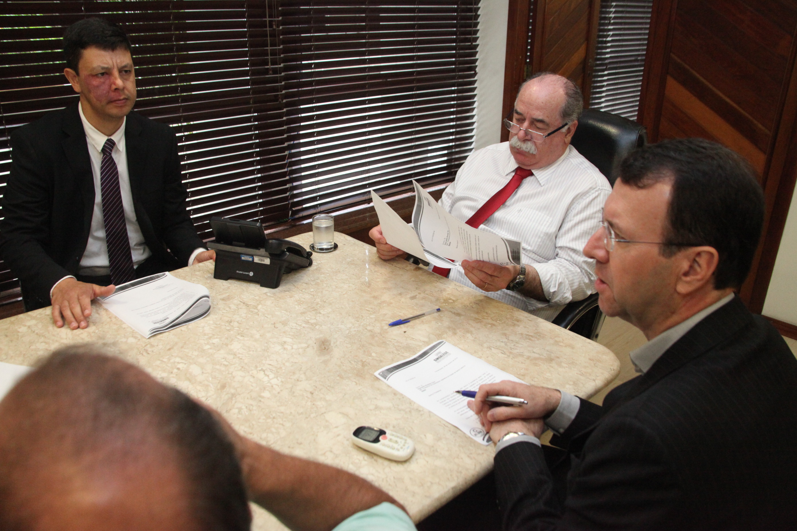 Sindalesc reúne-se com Presidente da Alesc. Foto: Fábio Queiroz / Agência AL