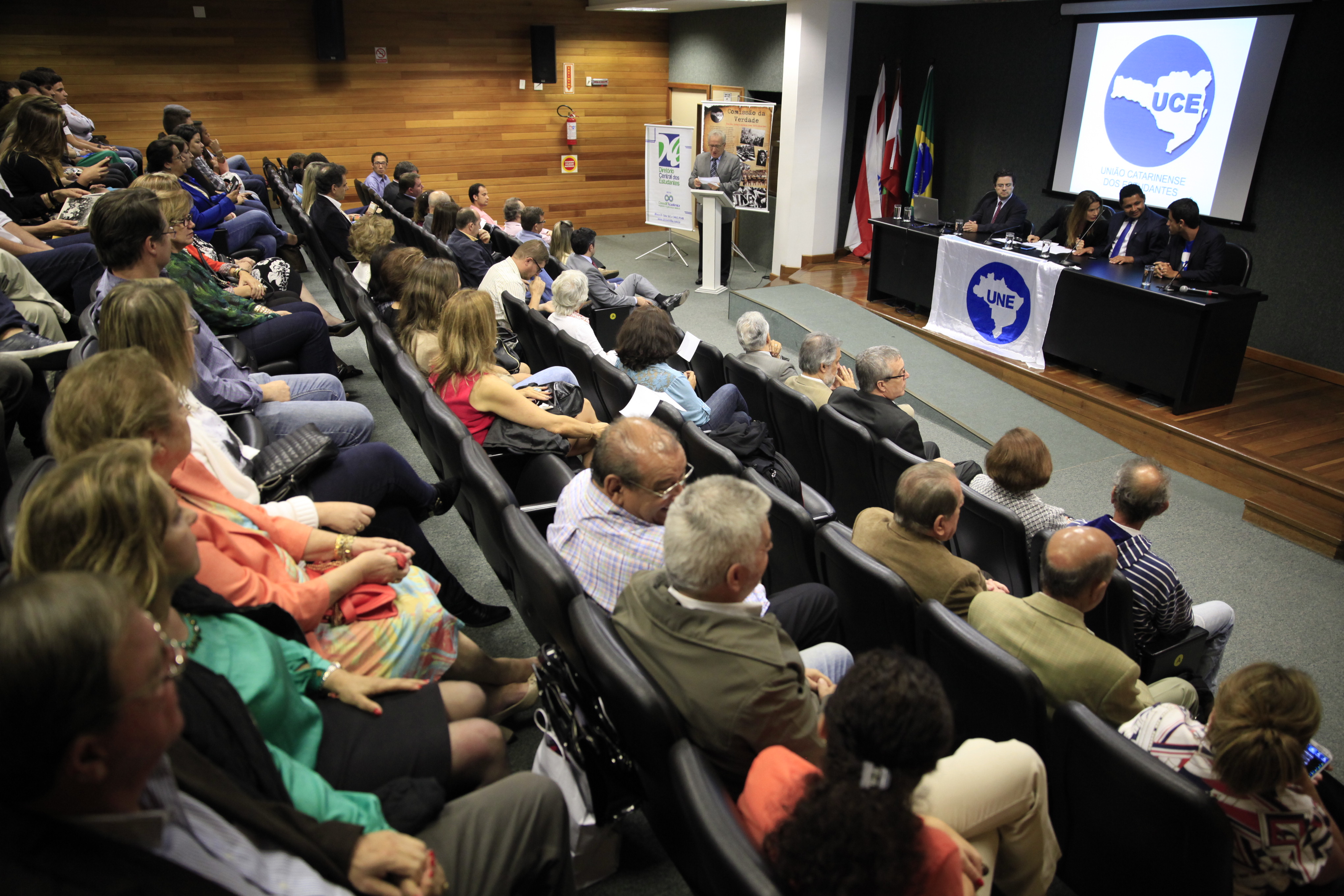 Homenagem 65 anos Uniâo Catarinense dos Estudantes  Foto  Carlos Kilian/Agência AL