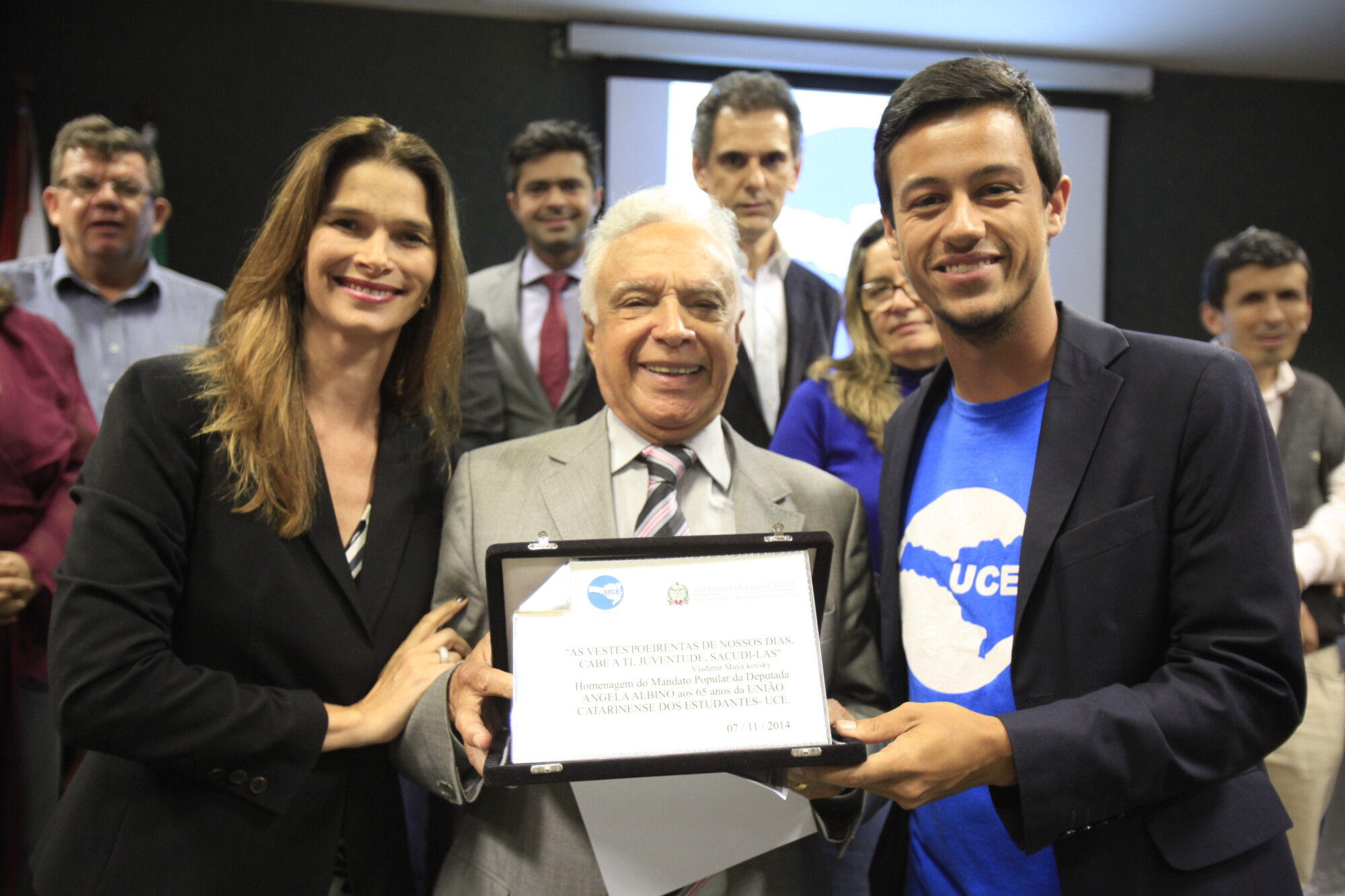 União Catarinense dos Estudantes é homenageada pelos 65 anos