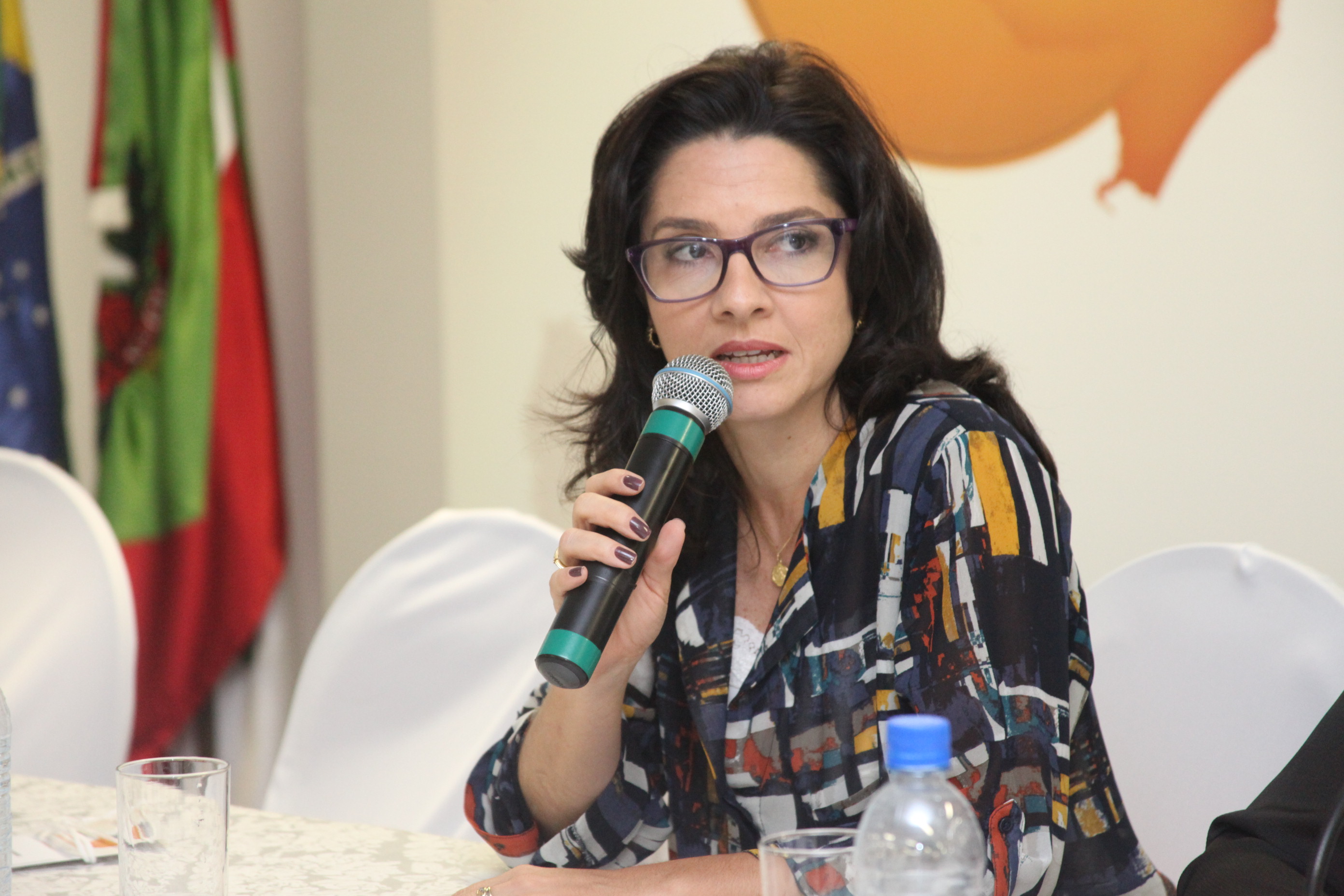Carolina Bahia. 1° Seminário Catarinense de Comunicação Municipal. Foto: Fábio Queiroz / Agência AL