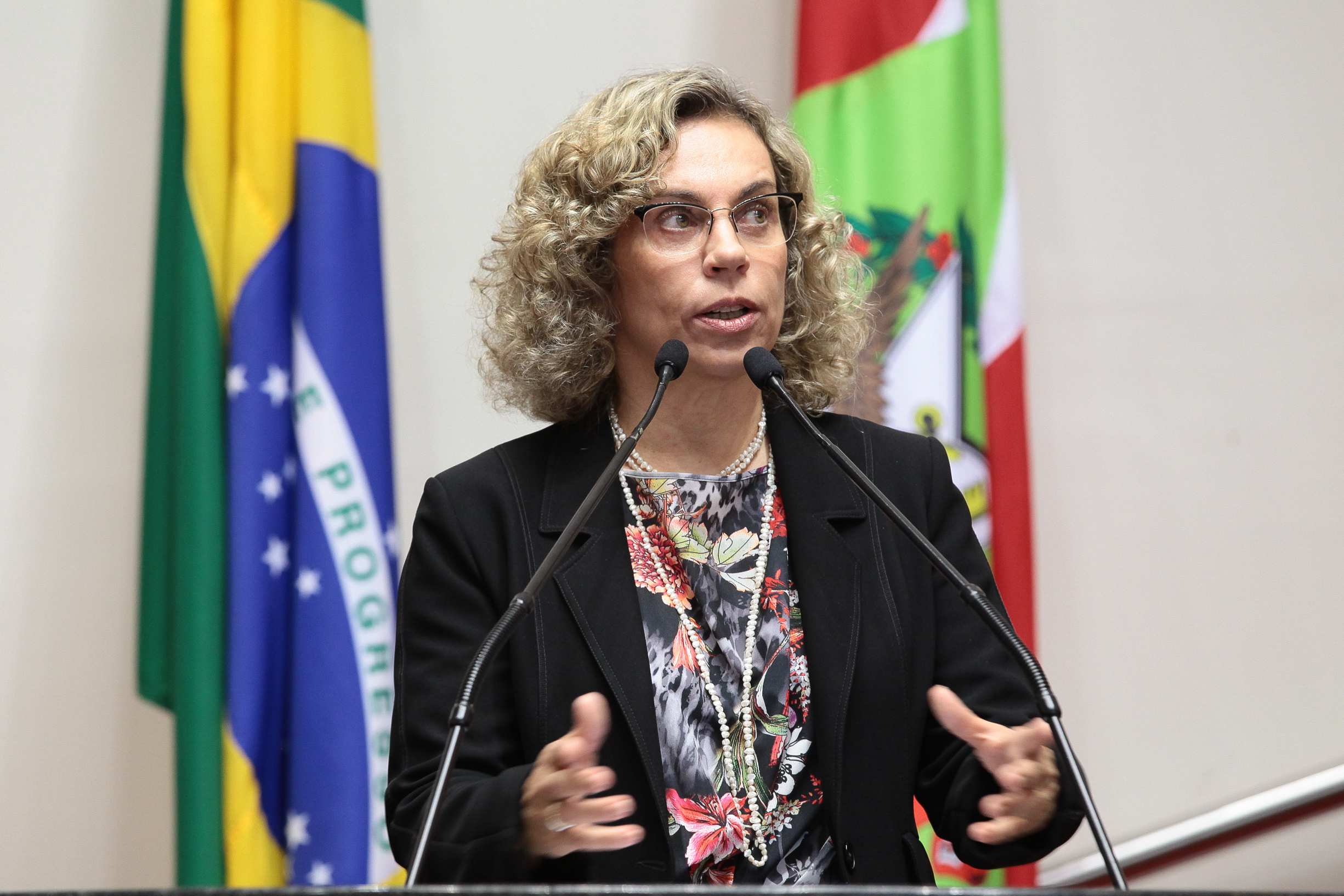 Deputada Ana Paula Lima (PT) - Sessão Ordinária - Plenário Osni Régis. Foto: Miriam Zomer/Agência AL