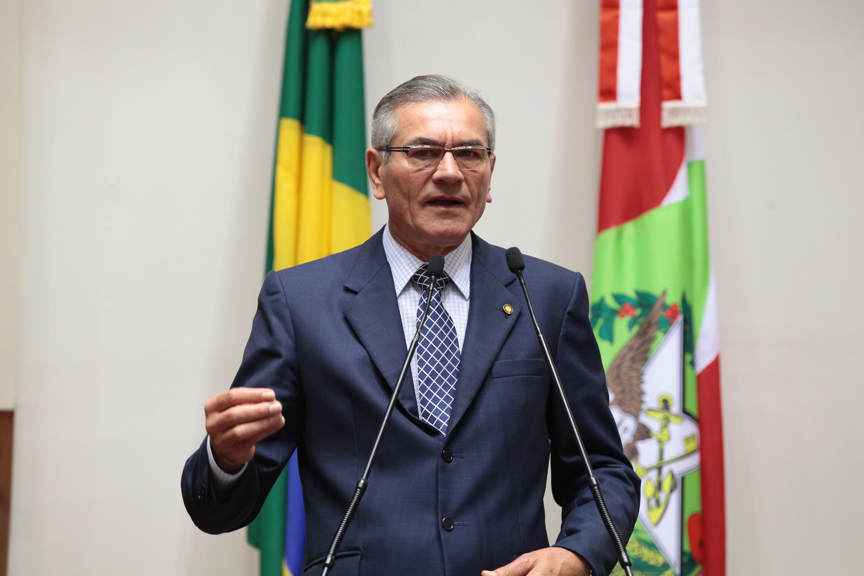 Deputado Silvio Dreveck (PP)  - Sessão Ordinária - Plenário Osni Régis. Foto: Miriam Zomer/Agência AL