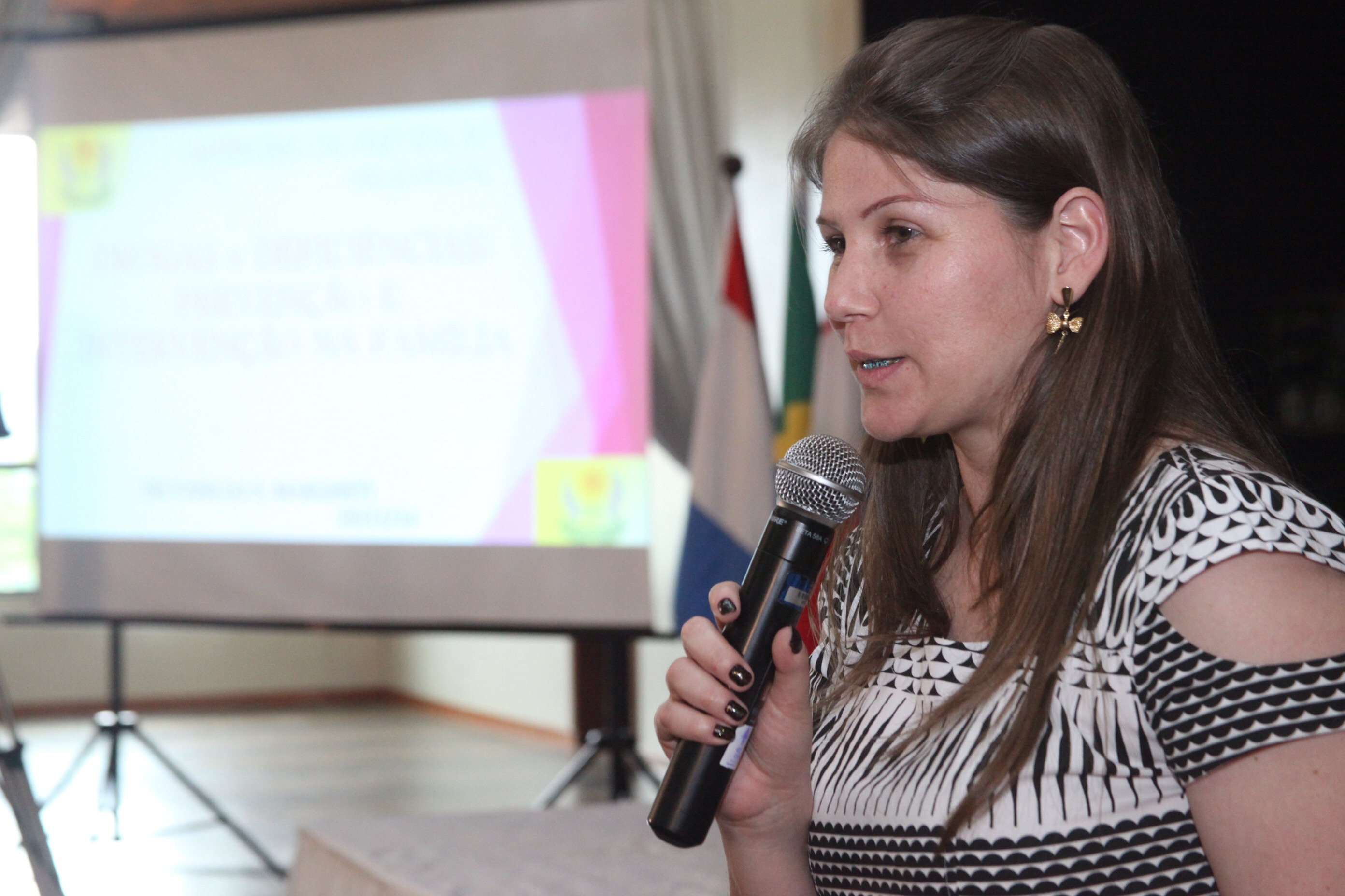 Silvana da Silva Margheti. Seminário Prevenção de Deficiências em Orleans. Foto: Fábio Queiroz / Agência AL