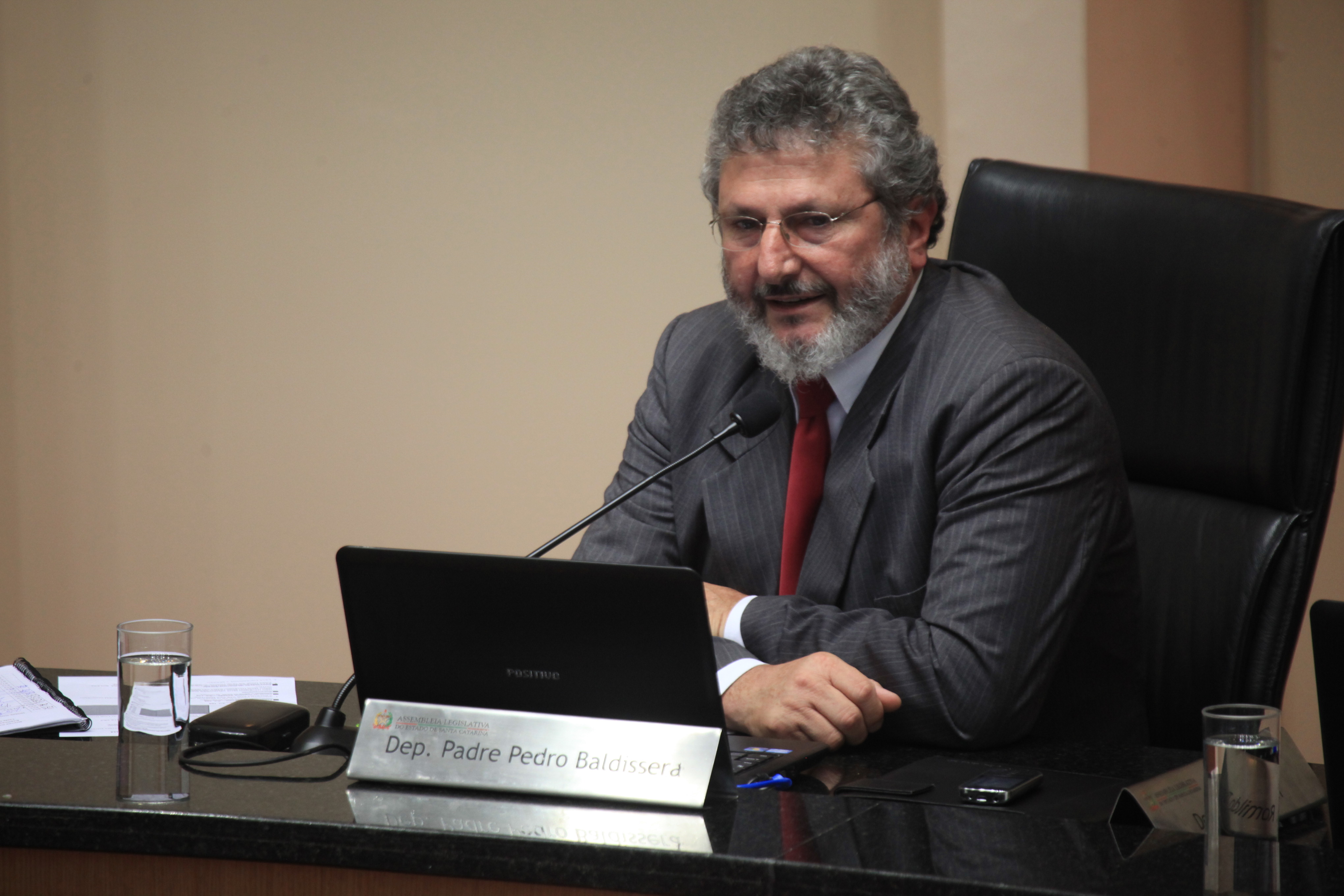 Deputado Padre Pedro Baldissera (PT)   Foto Carlos Kilian/Agência AL