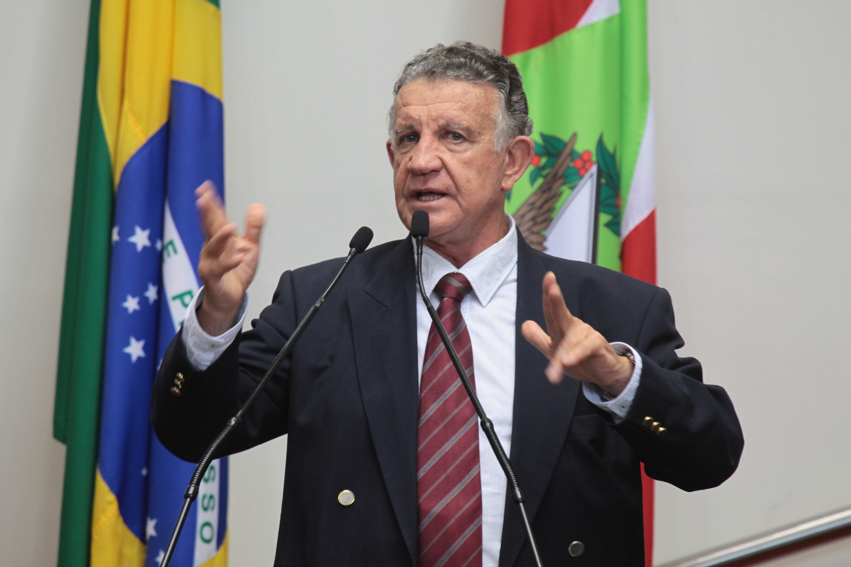 Deputado Edison Andrino (PMDB)  - Sessão Ordinária - Plenário Osni Régis. Foto: Miriam Zomer/Agência AL