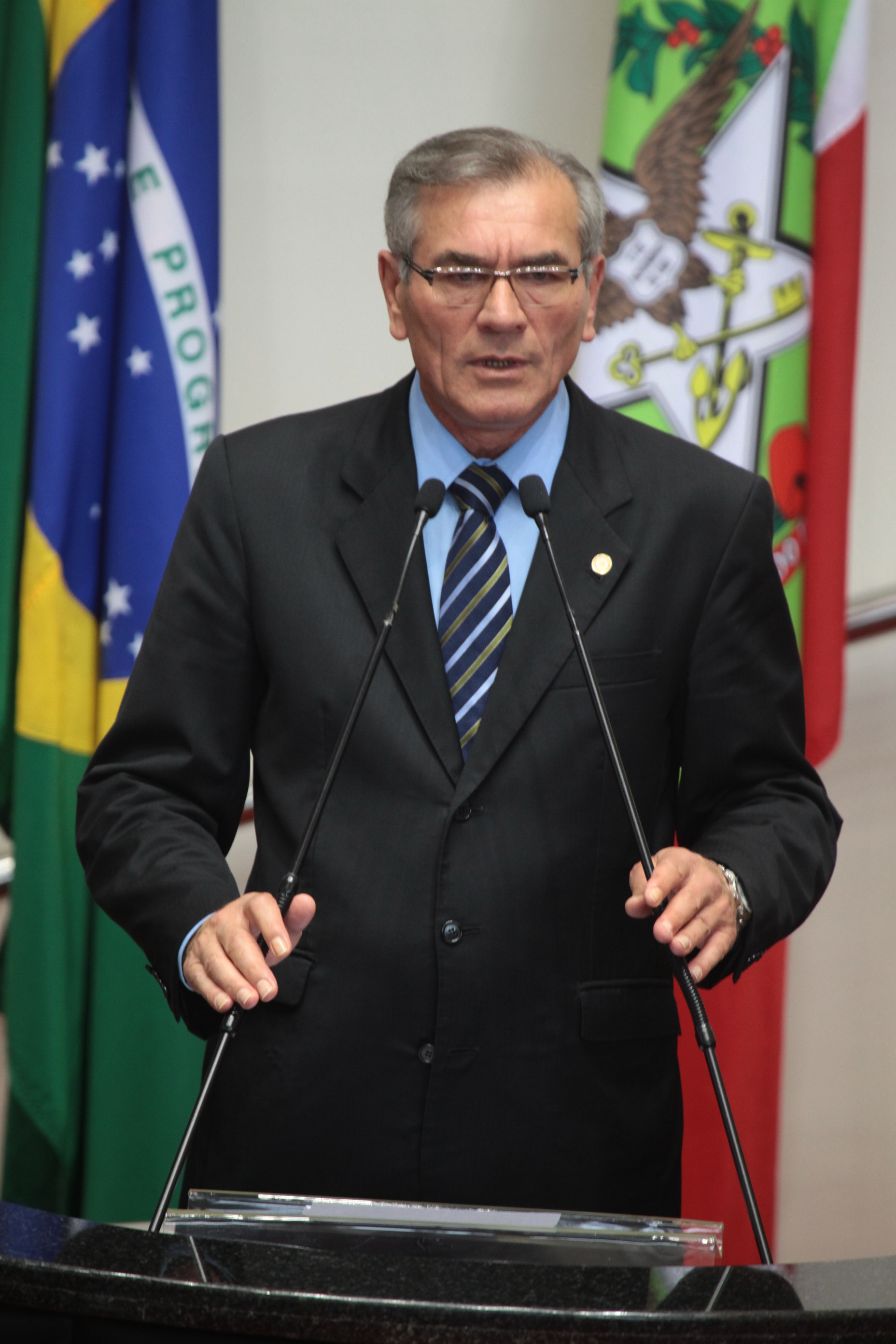Deputado Silvio Dreveck (PP)  - Sessão Ordinária - Plenário Osni Régis. Foto: Miriam Zomer/Agência AL