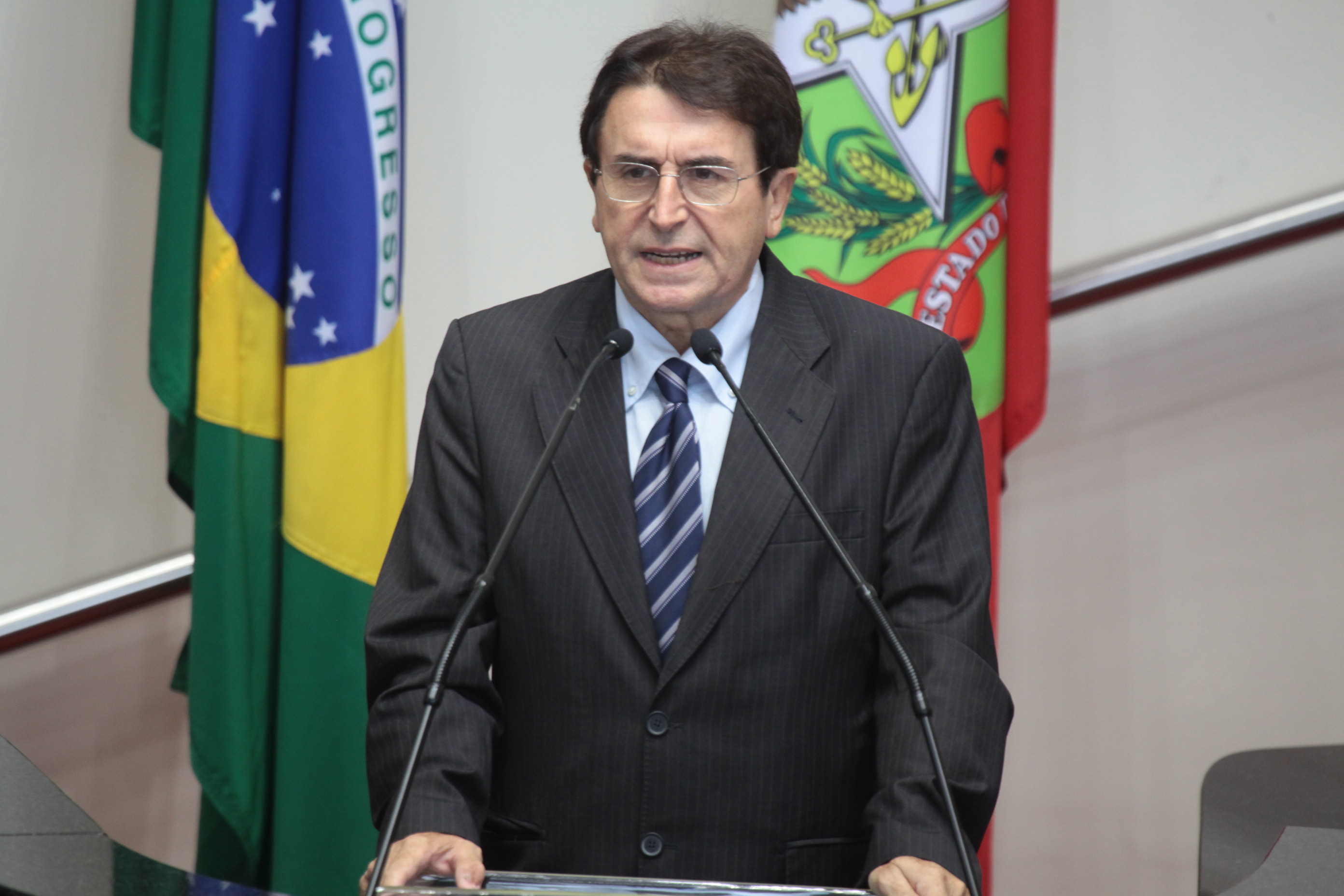Deputado Antonio Aguiar (PMDB) - Sessão Ordinária - Plenário Osni Régis. Foto: Miriam Zomer/Agência AL