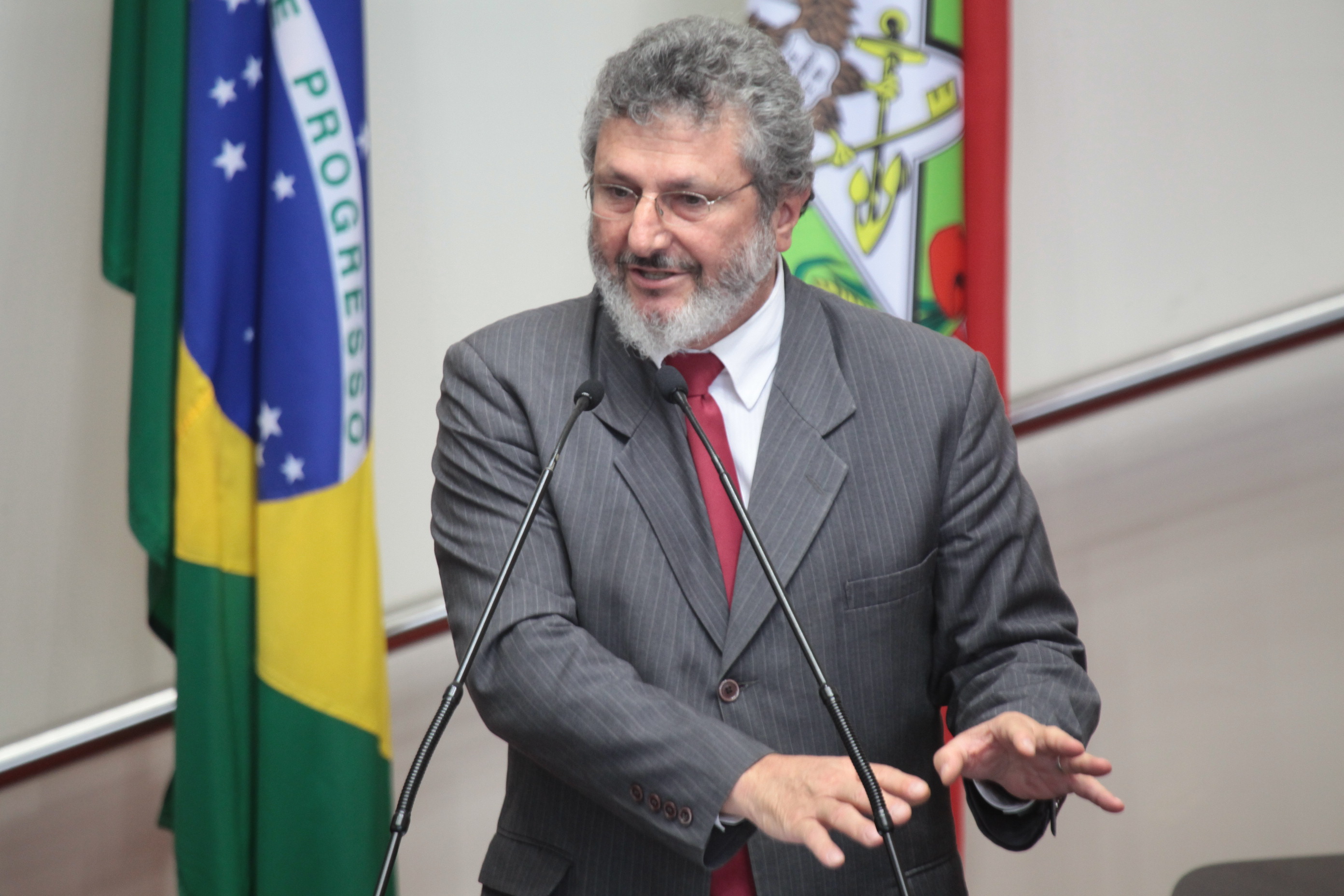 Deputado Padre Pedro Baldissera (PT) - Sessão Ordinária - Plenário Osni Régis. Foto: Miriam Zomer/Agência AL
