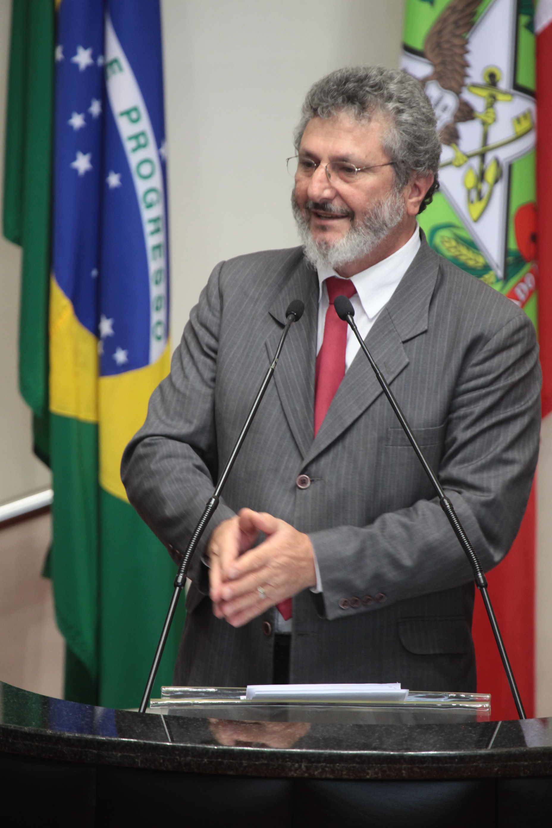 Deputado Padre Pedro Baldissera (PT)  - Sessão Ordinária - Plenário Osni Régis. Foto: Miriam Zomer/Agência AL
