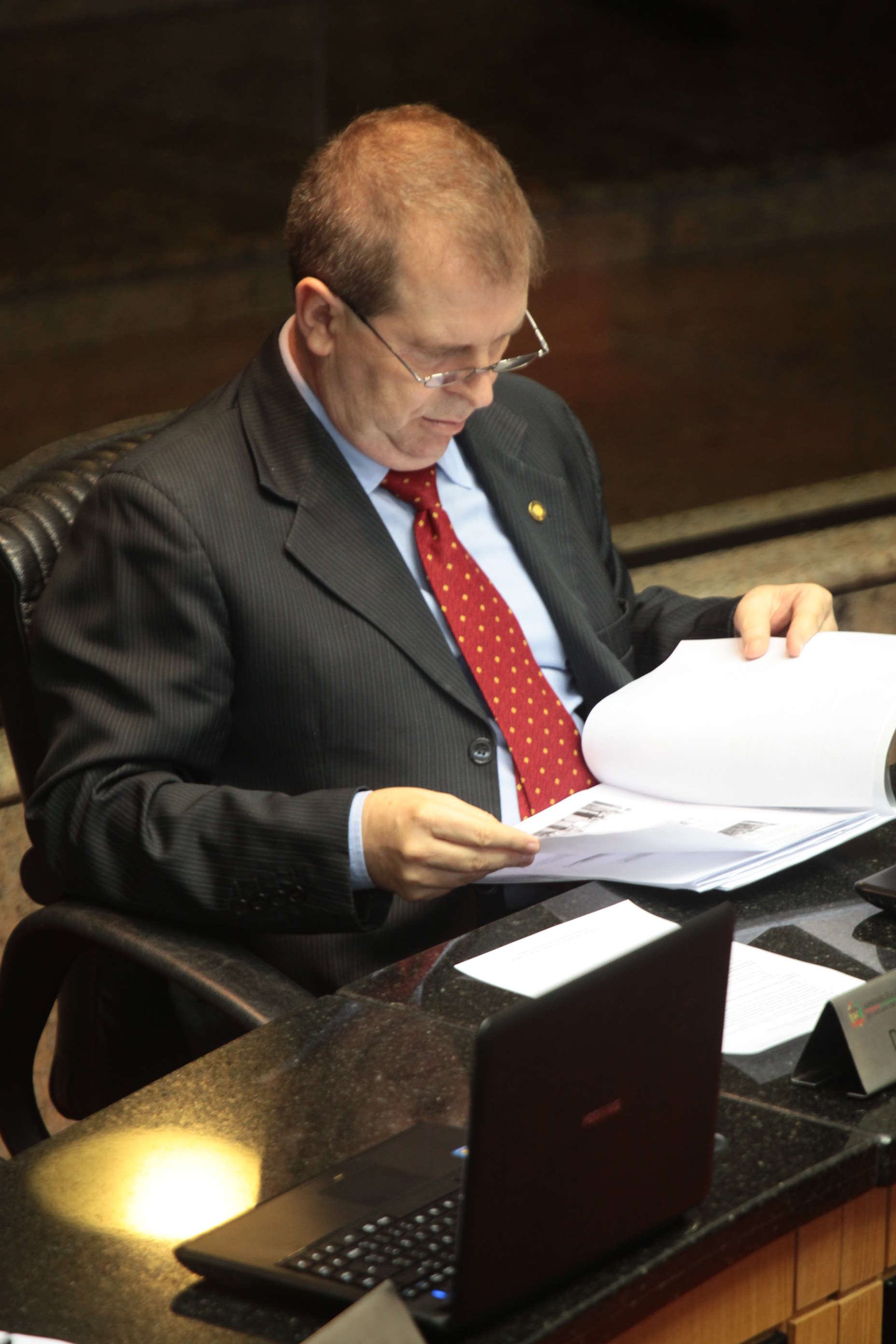 Deputado Maurício Eskudlark (PSD)  - Sessão Ordinária - Plenário Osni Régis. Foto: Miriam Zomer/Agência AL