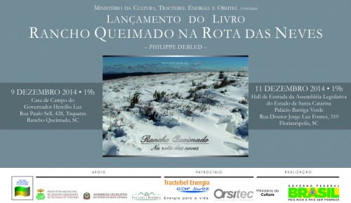 Obra traz imagens da nevasca histórica de 2013 na Grande Florianópolis