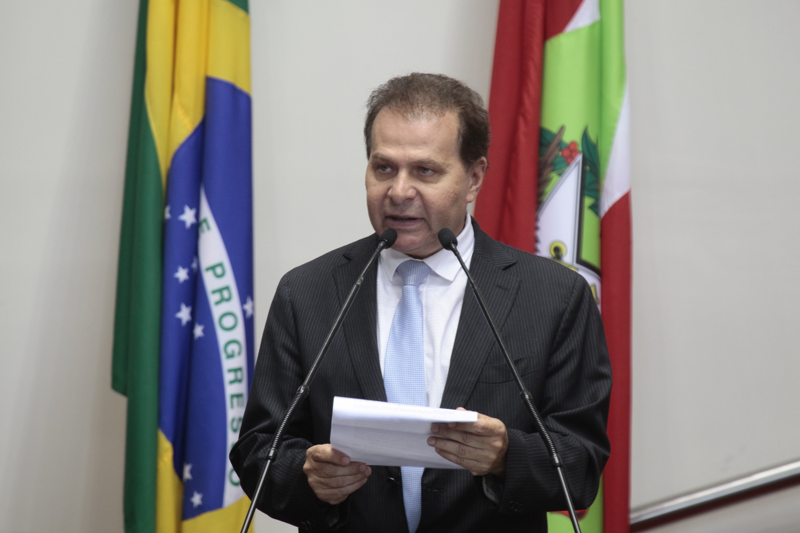 Deputado Gilmar Knaesel (PSDB)  - Sessão Ordinária - Plenário Osni Régis. Foto: Miriam Zomer/Agência AL