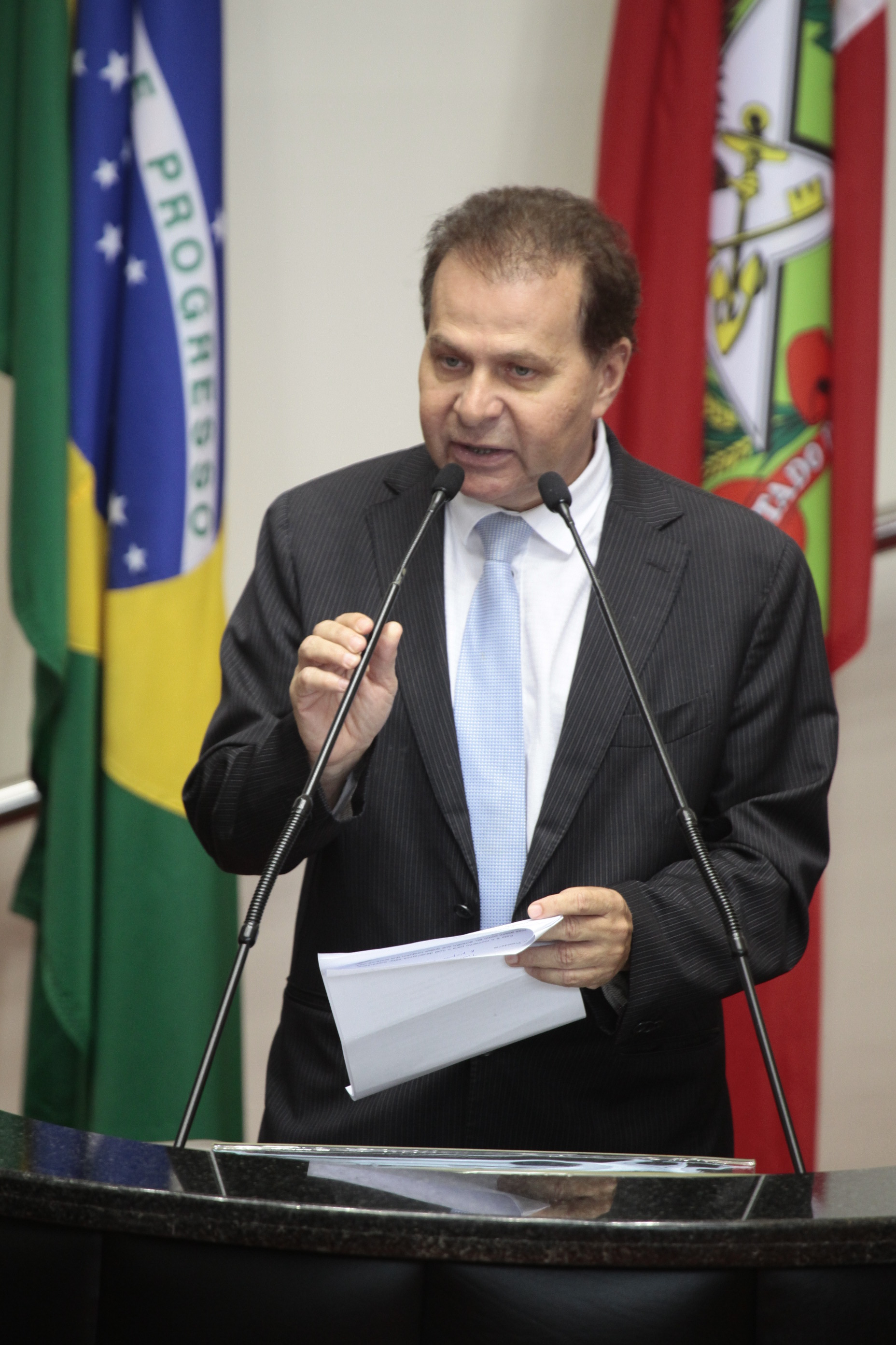 Deputado Gilmar Knaesel (PSDB)  - Sessão Ordinária - Plenário Osni Régis. Foto: Miriam Zomer/Agência AL