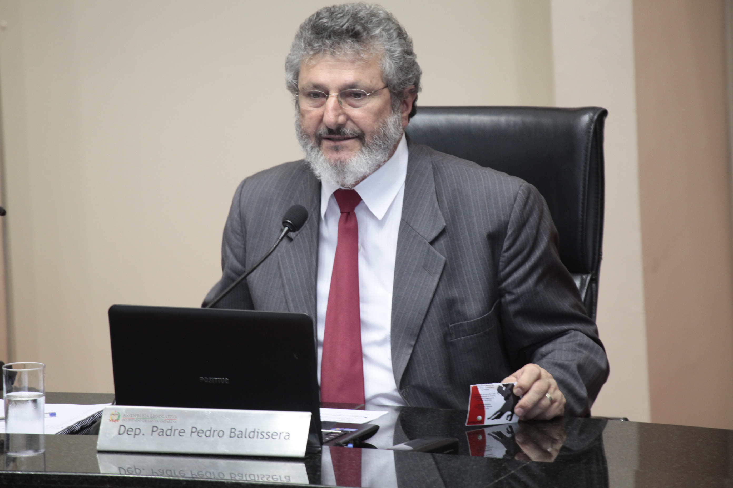Deputado Padre Pedro Baldissera (PT) - Sessão Ordinária - Plenário Osni Régis. Foto: Miriam Zomer/Agência AL