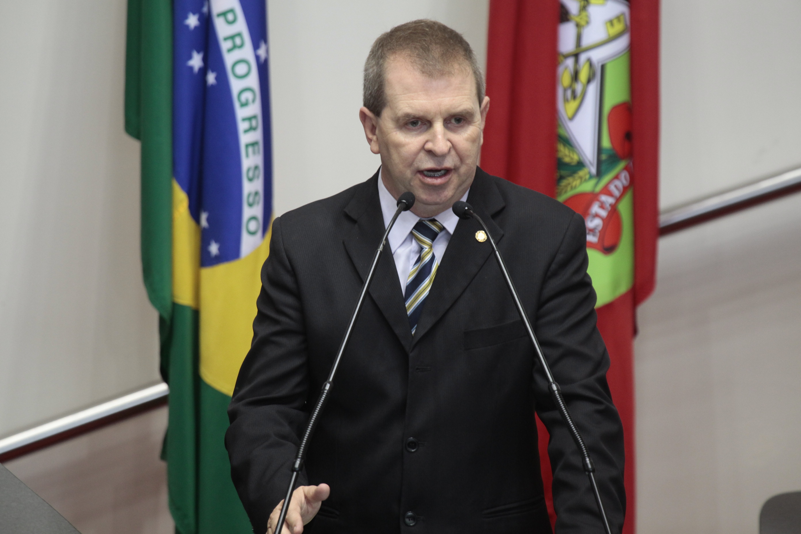 Deputado Maurício Eskudlark (PSD)  - Sessão Ordinária - Plenário Osni Régis. Foto: Miriam Zomer/Agência AL