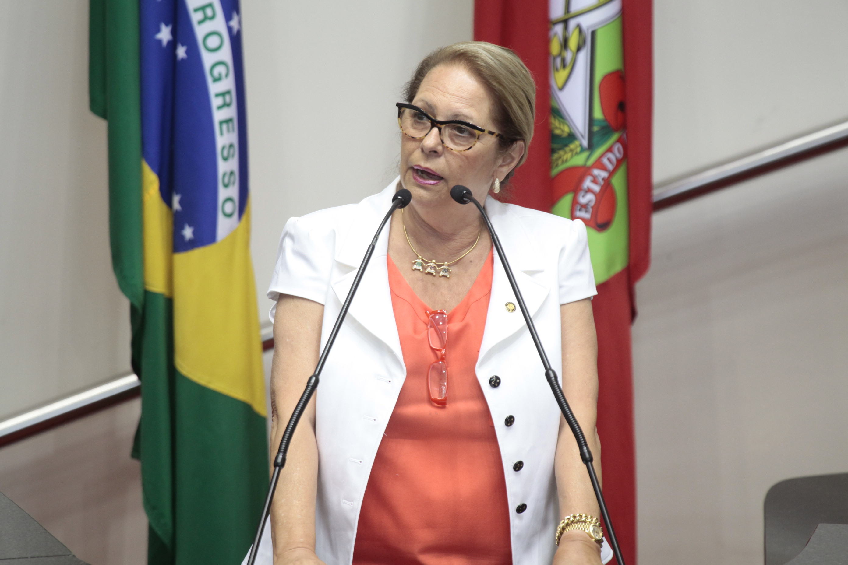 Deputada Ada Faraco de Luca (PMDB - Sessão Ordinária - Plenário Osni Régis. Foto: Miriam Zomer/Agência AL