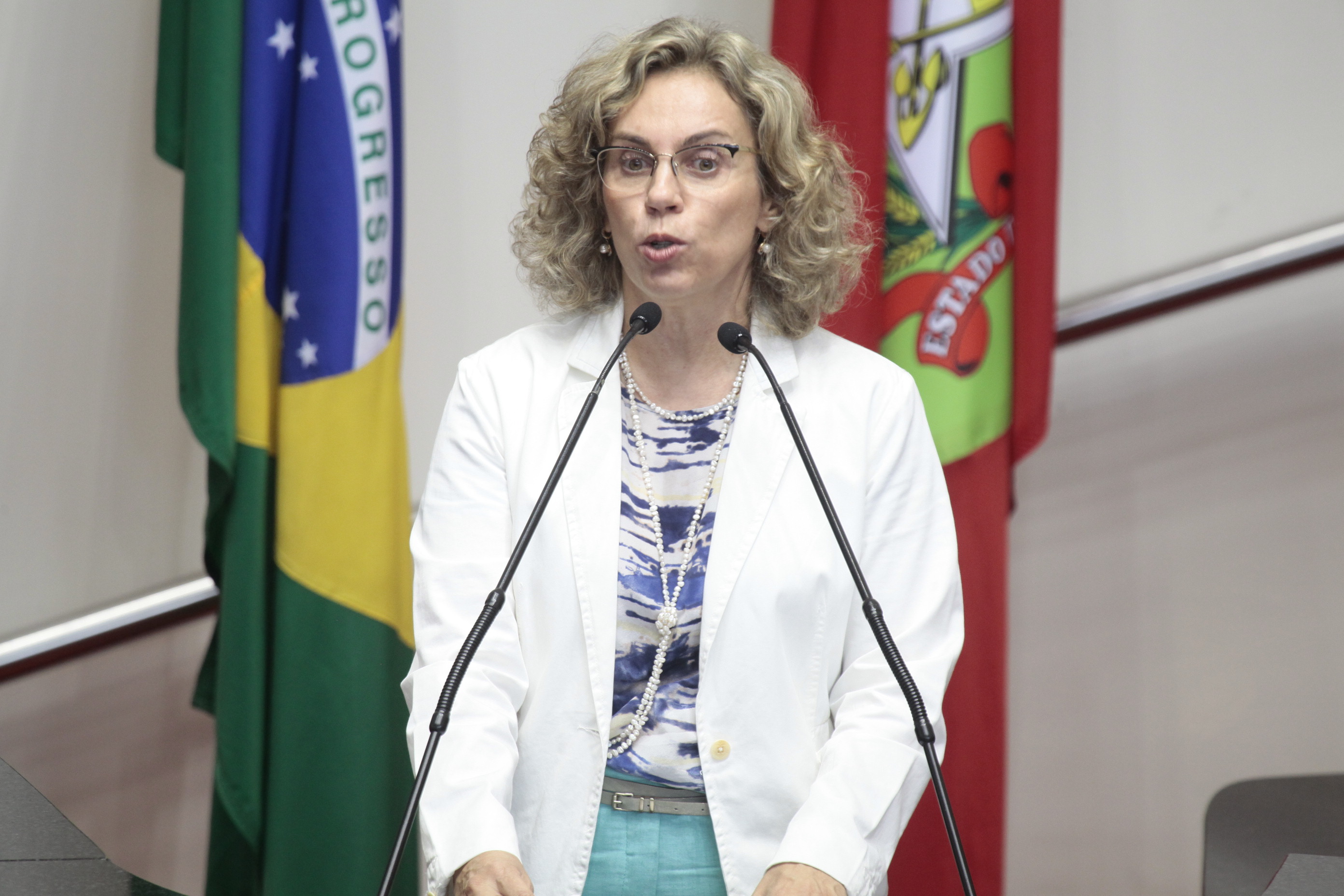 Deputada Ana Paula Lima (PT)  - Sessão Ordinária - Plenário Osni Régis. Foto: Miriam Zomer/Agência AL