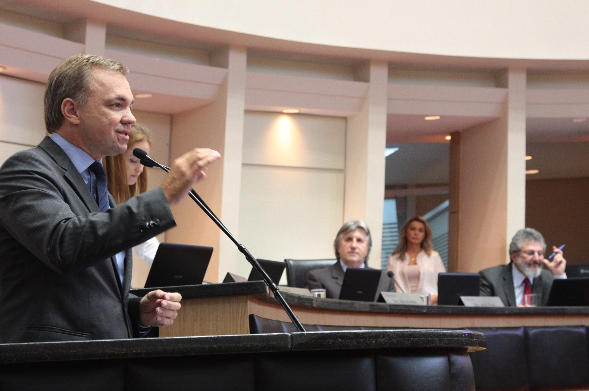 Sessão Ordinária - Plenário Osni Régis. Deputado Gean Loureiro (PMDB).  Foto: Eduardo Guedes de Oliveira / Agência AL