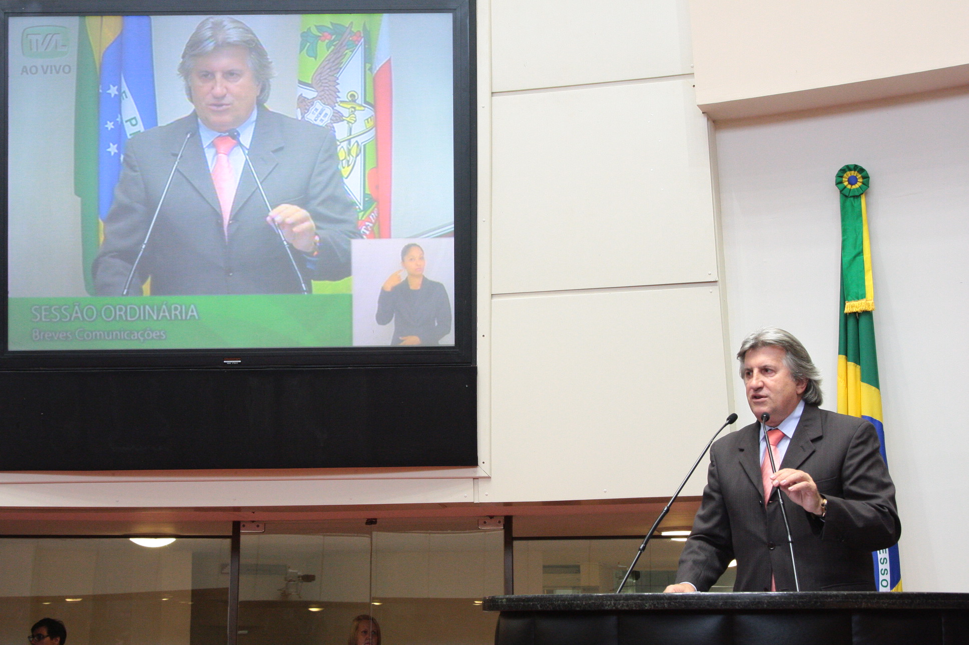Sessão Ordinária - Plenário Osni Régis. Deputado Leonel Pavan (PSDB).  Foto: Eduardo Guedes de Oliveira / Agência AL