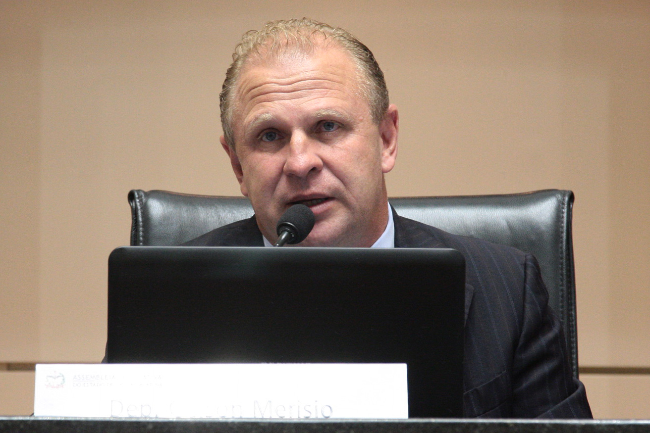Sessão Ordinária - Plenário Osni Régis. Deputado Gelson Merisio (PSD)  Foto: Eduardo Guedes de Oliveira / Agência AL