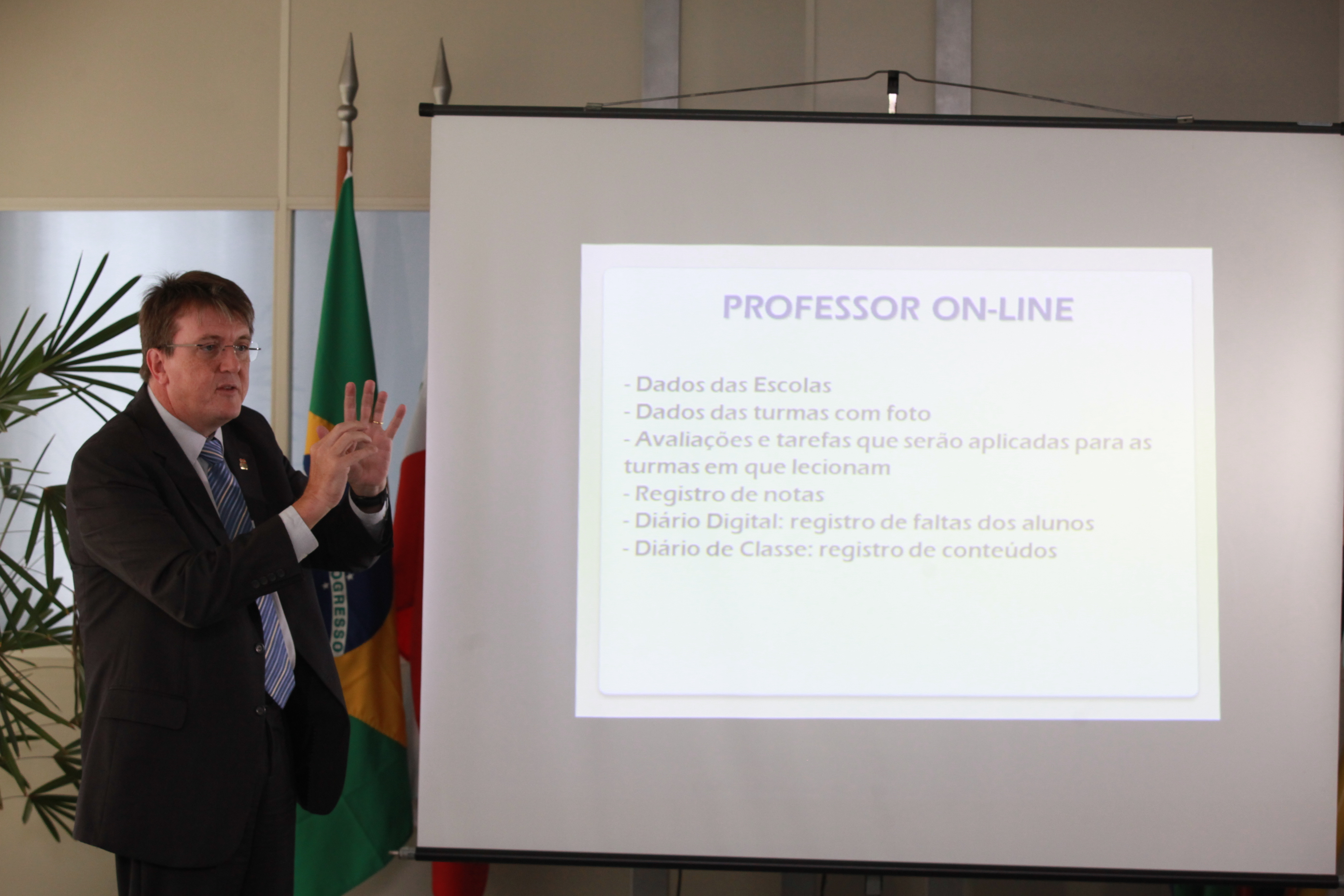 Secretaria da Educação. Eduardo Deschamps. Fotos: Carlos Kilian/Agência AL