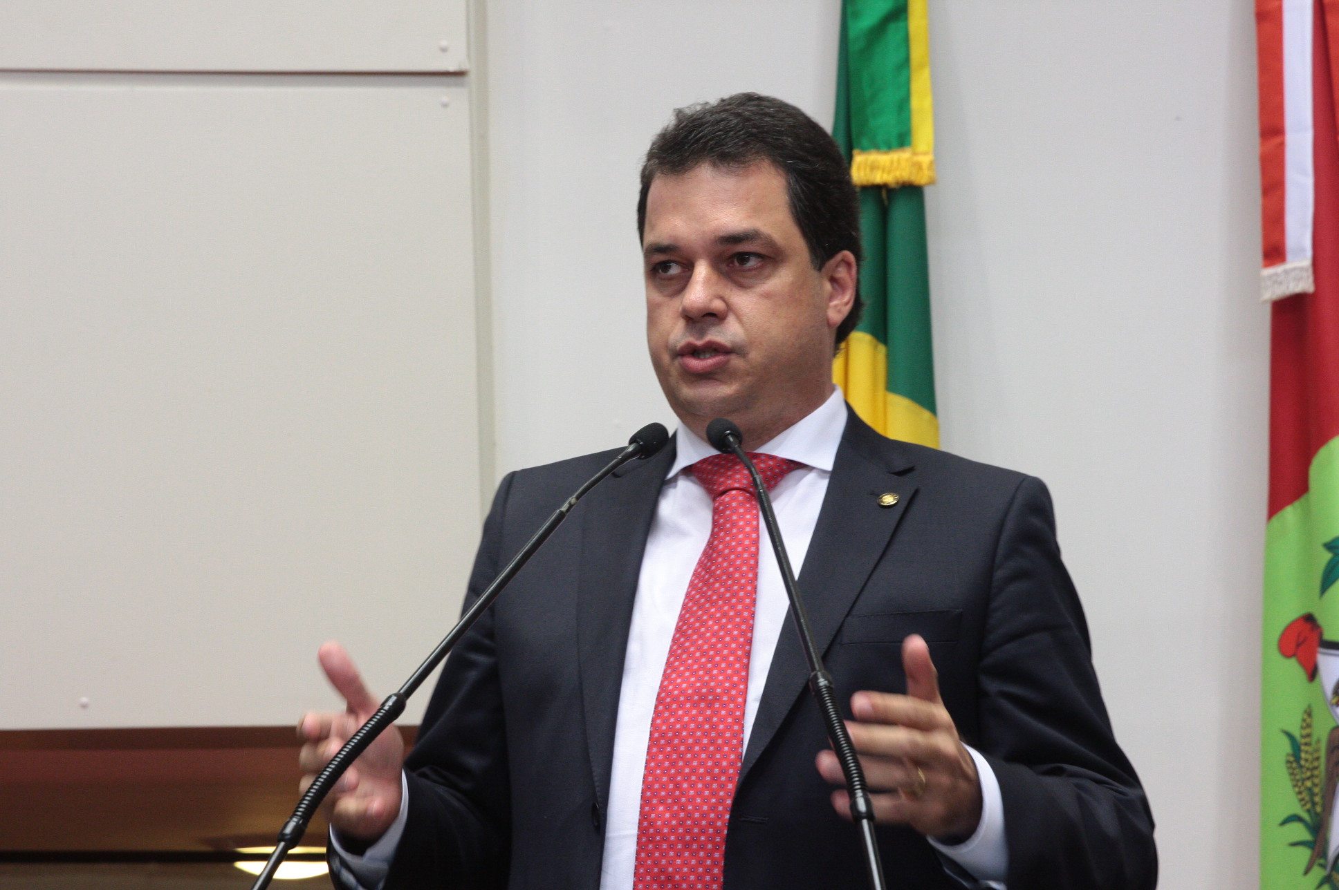 Sessão Ordinária - Plenário Osni Régis. Deputado Rodrigo Minotto (PDT) Fotos: Eduardo Guedes de Oliveira / Agência AL