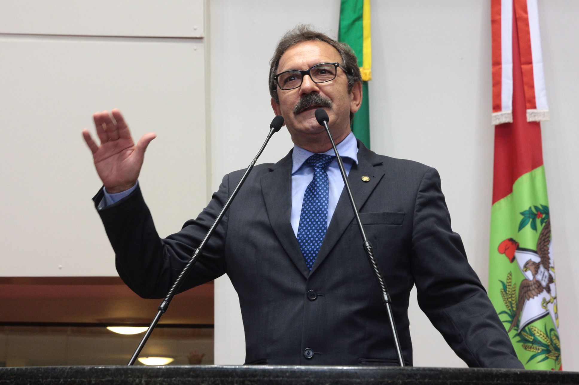 Sessão Ordinária - Plenário Osni Régis.Deputado Serafim Venzon (PSDB)   Fotos: Eduardo Guedes de Oliveira / Agência AL