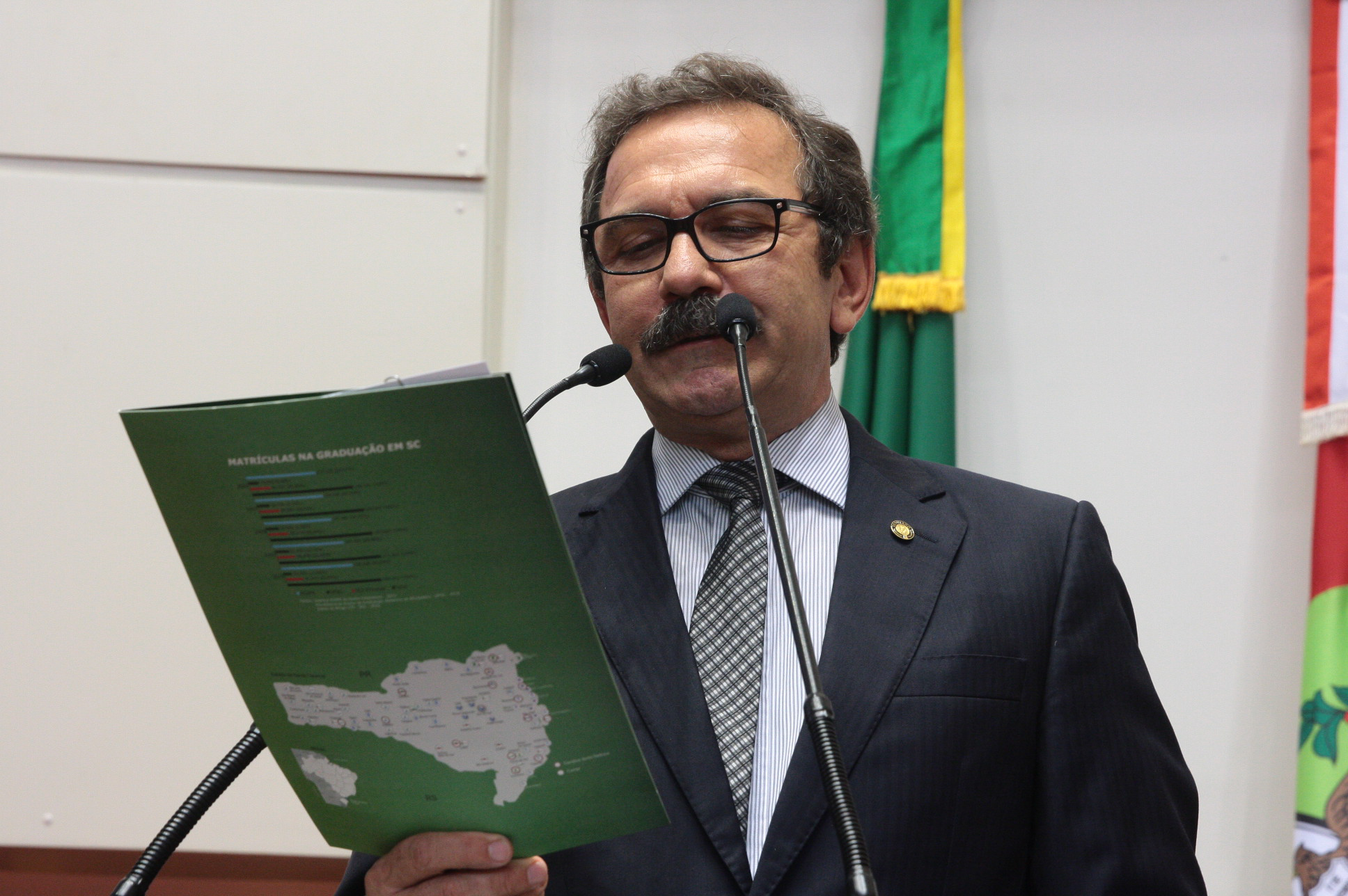 Sessão Ordinária - Plenário Osni Régis. Deputado Serafim Venzon (PSDB) - Foto: Eduardo Guedes de Oliveira / Agência AL