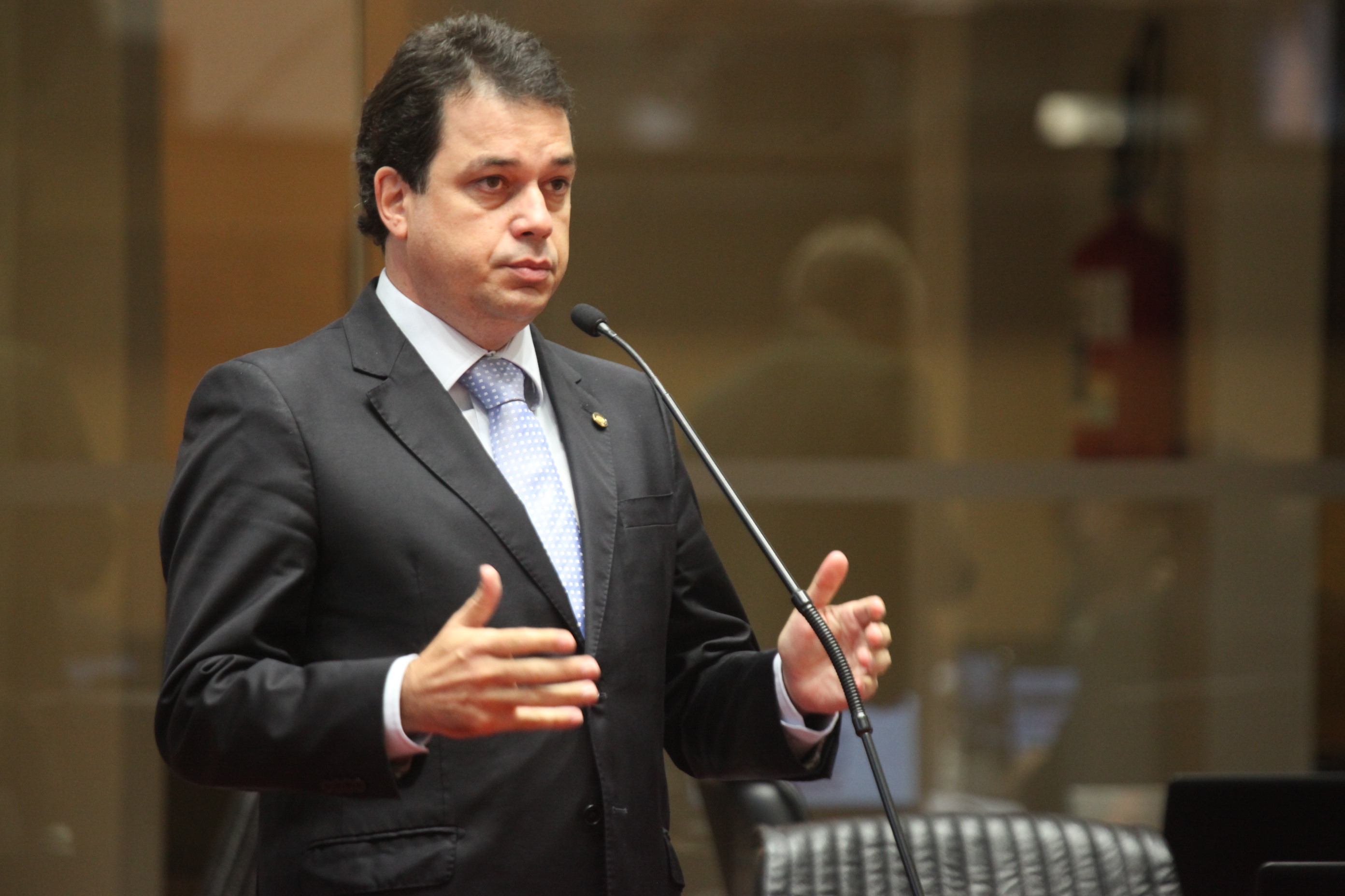 Deputado Rodrigo Minotto (PDT). Sessão Ordinária. Foto: Fábio Queiroz / Agência AL