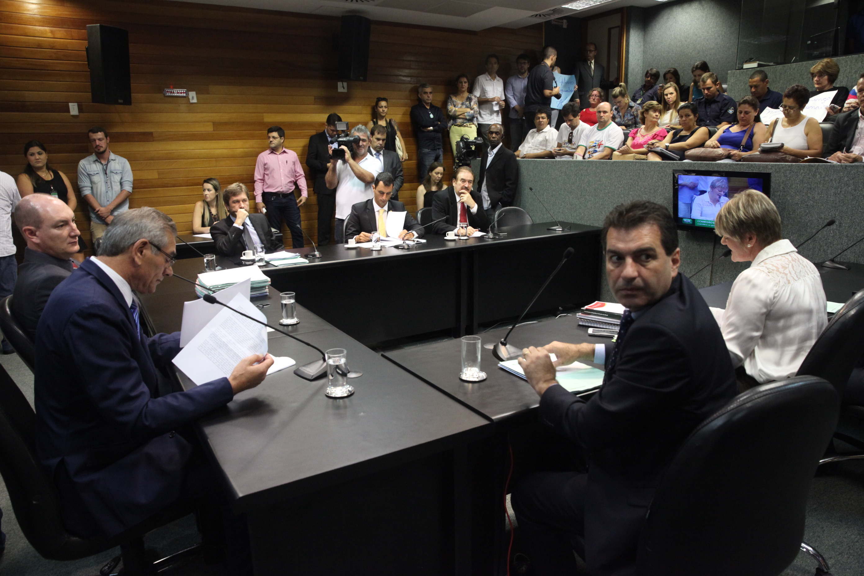 Reunião da Comissão de Constituição e Justiça. Foto: Fábio Queiroz / Agência AL