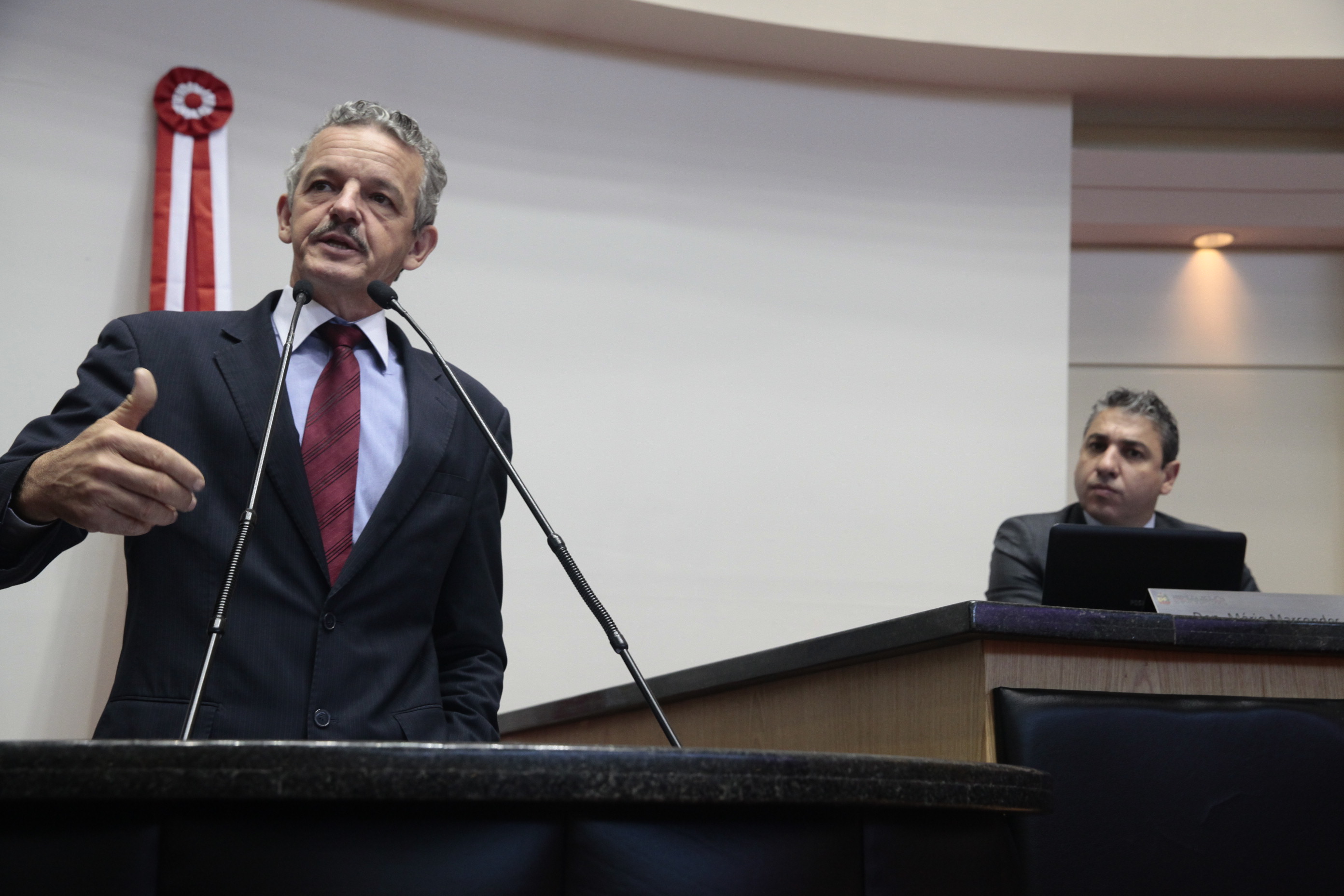 Sessão Ordinária - Plenário Osni Régis. Deputado Dirceu Dresch (PT)  Foto: Eduardo Guedes de Oliveira / Agência AL