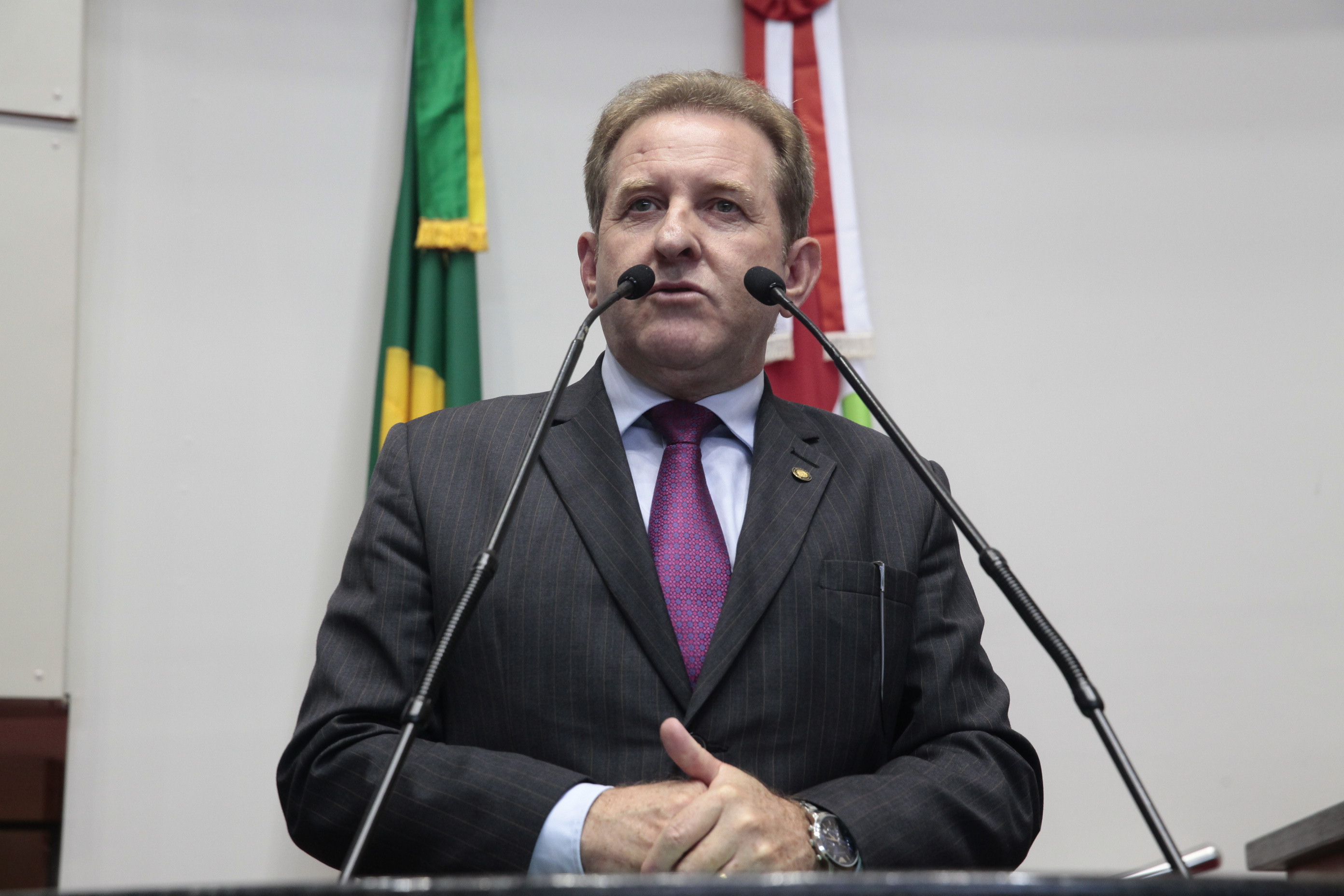 Sessão Ordinária - Plenário Osni Régis. Deputado Valmir Comin (PP)  Foto: Eduardo Guedes de Oliveira / Agência AL