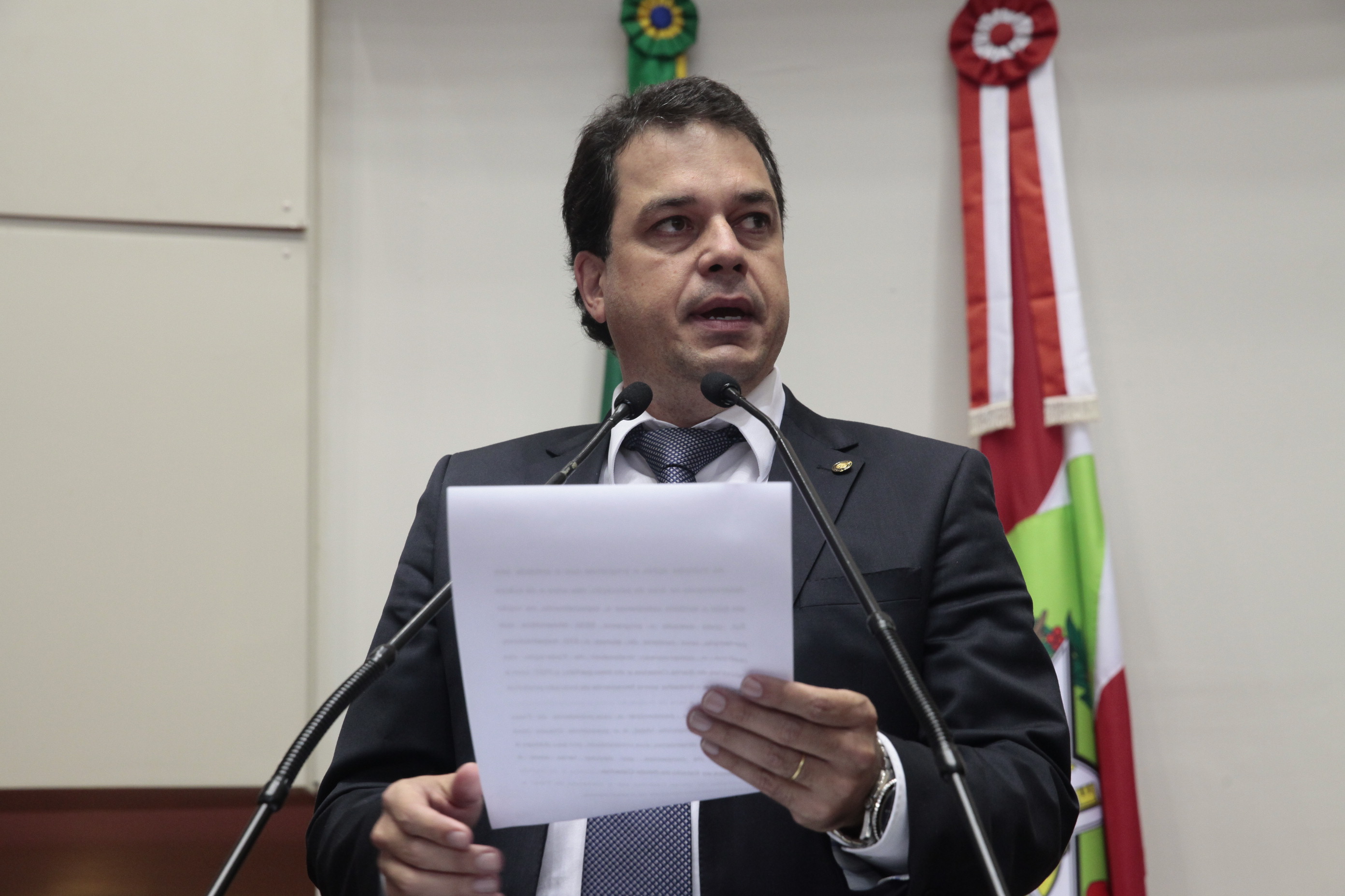 Sessão Ordinária - Plenário Osni Régis. Deputado Rodrigo Minotto (PDT) Foto: Eduardo Guedes de Oliveira / Agência AL
